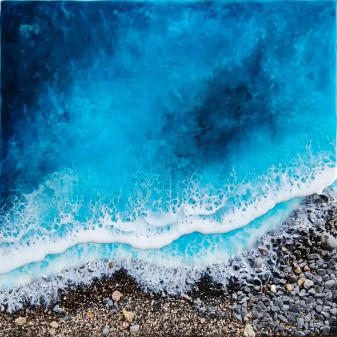 Cuadro decorativo Ocean Art en resina - Imagen 3
