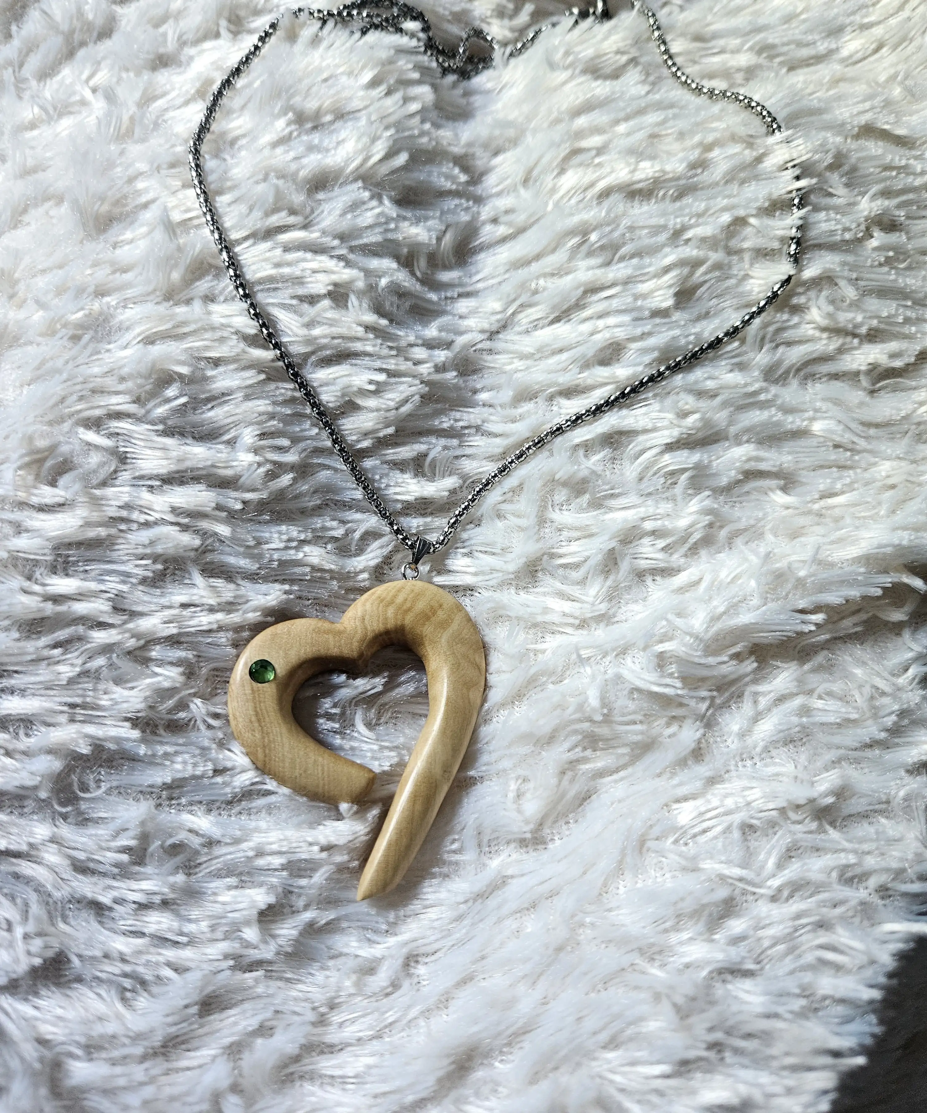Collar Corazon de olivo - Imagen 3