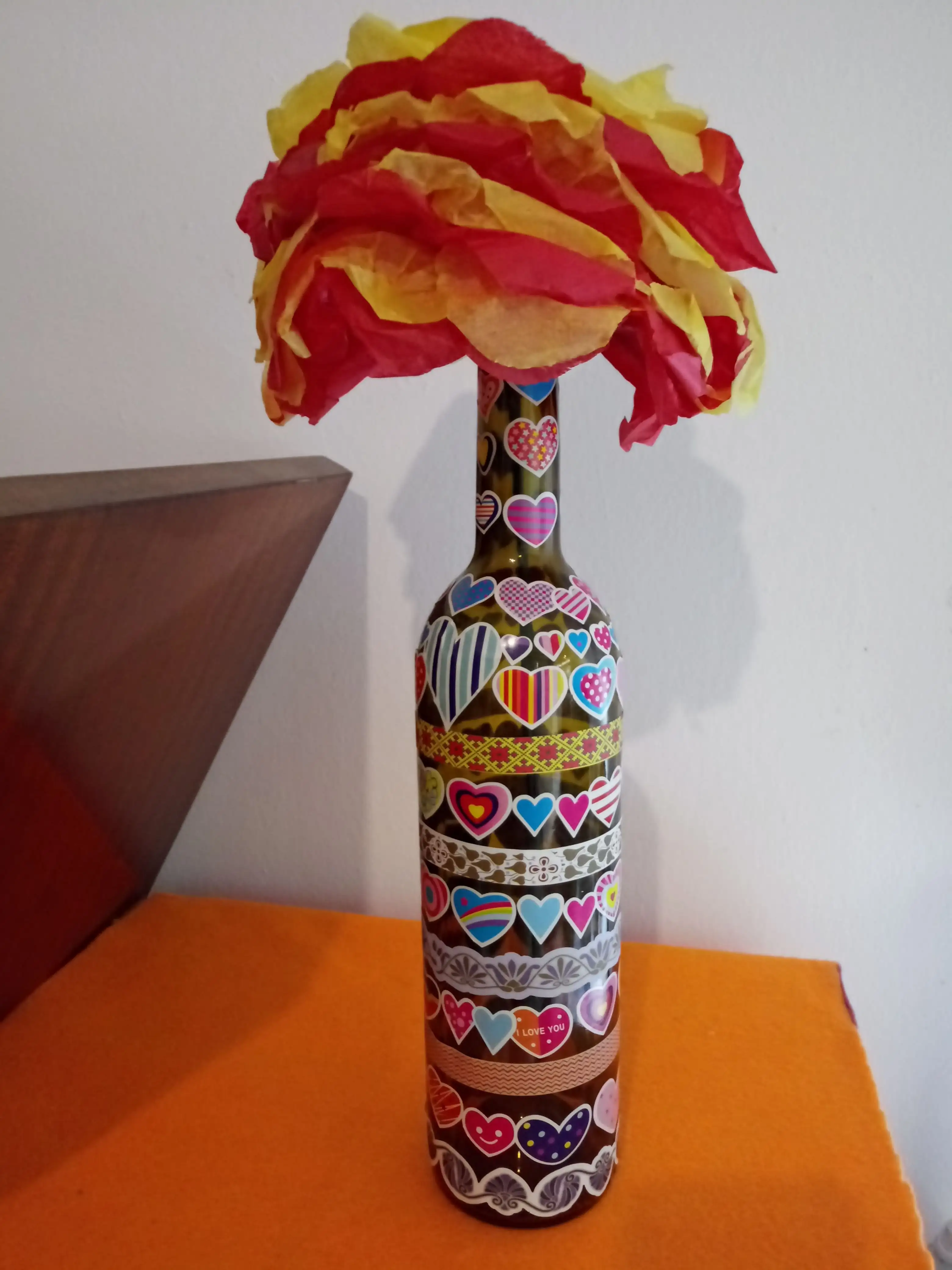 Botellas de cristal decoradas