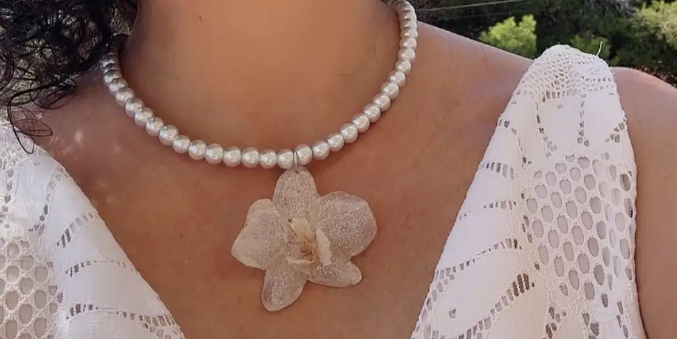 Collar orquídea - Imagen 2