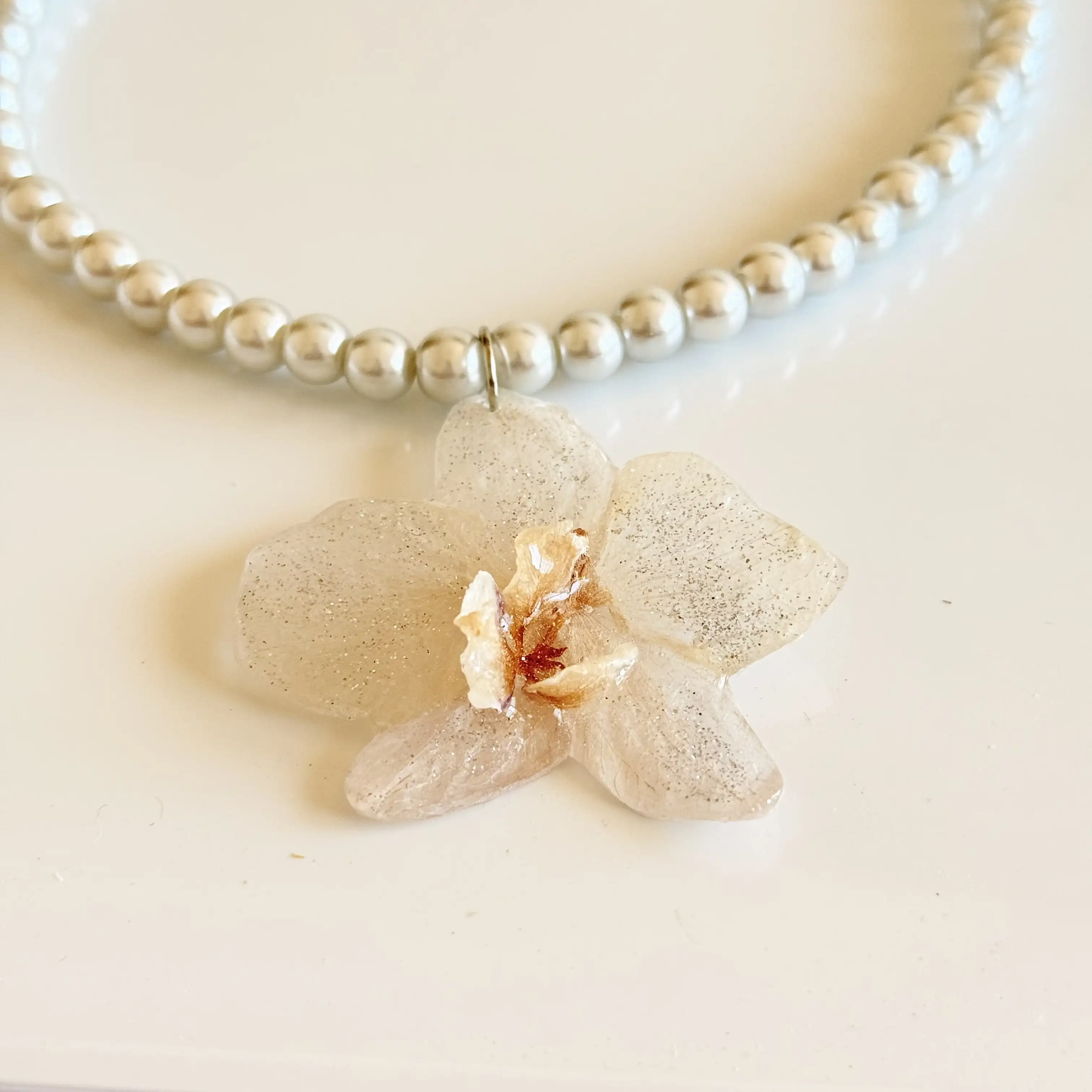 Collar orquídea - Imagen 4