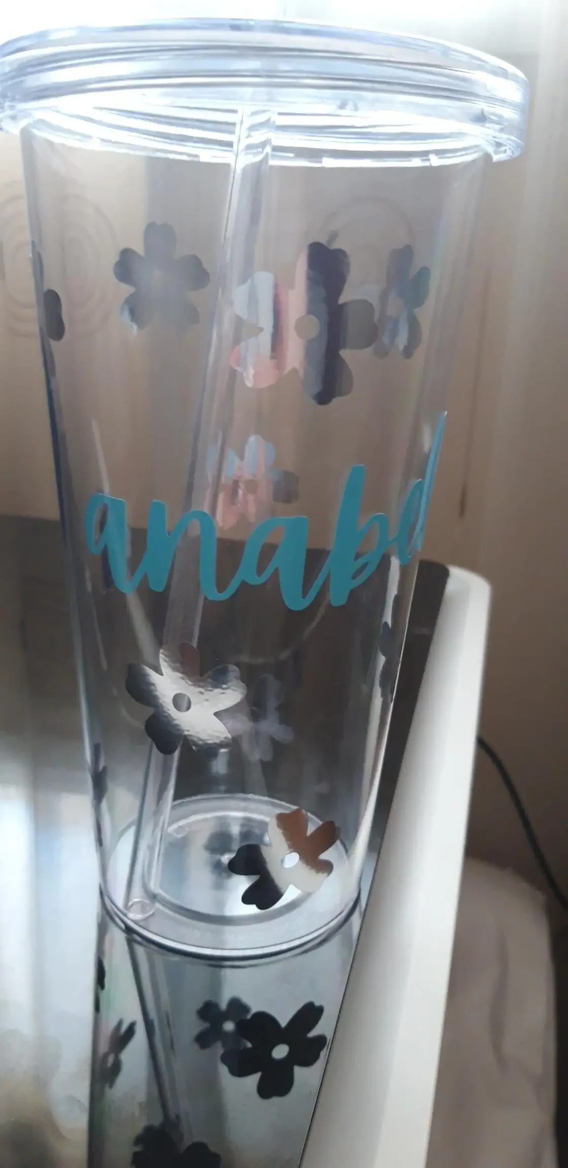 Vaso con pajita personalizado - Imagen 2