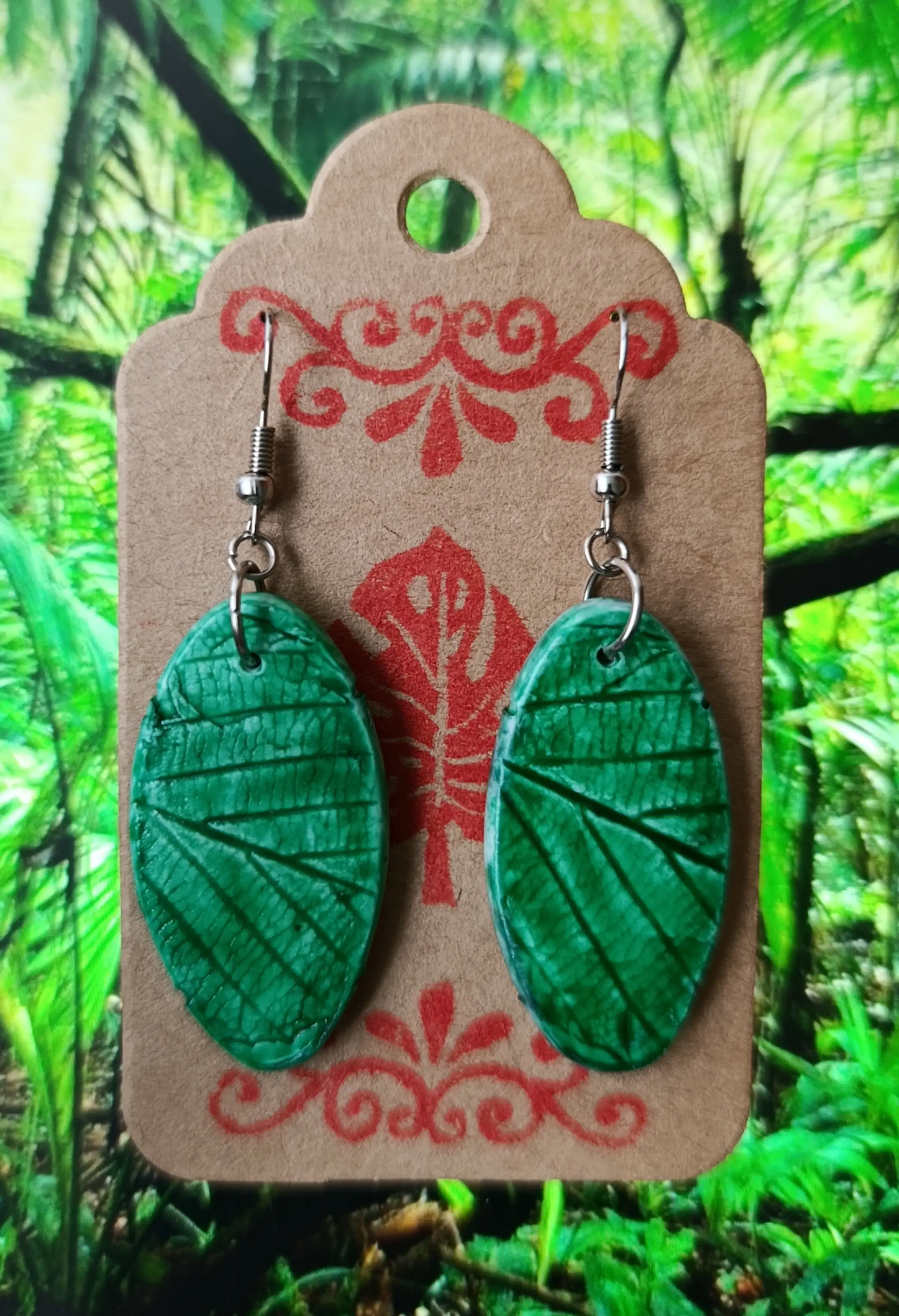 Aretes de hoja