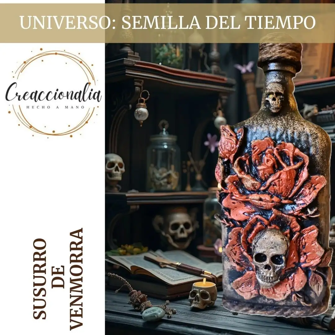 Botella decorada- Susurro de Venmorra