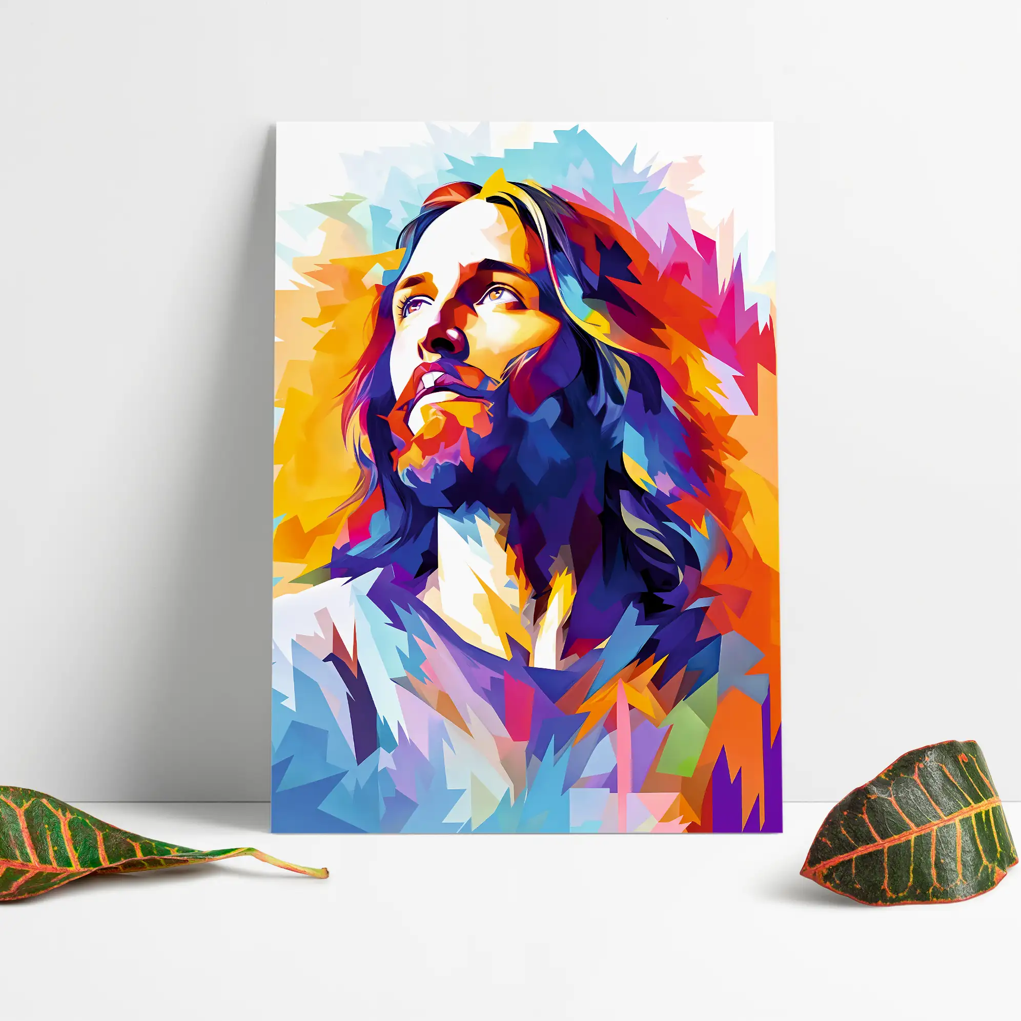 Cuadro Decorativo Religioso Jesucristo E2 50x35 MDF