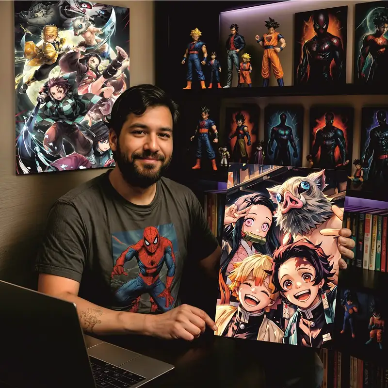 Cuadro Decorativo Anime Demon Slayer E1 50x35 MDF - Imagen 3