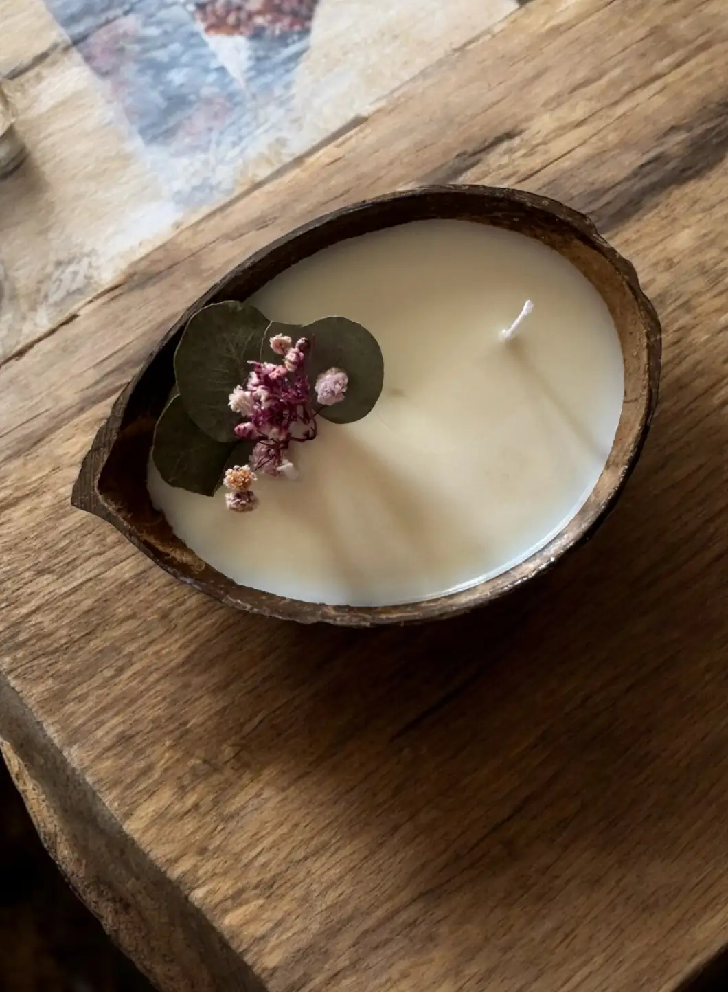 Vela de Coco Natural · Limpieza y Armonía