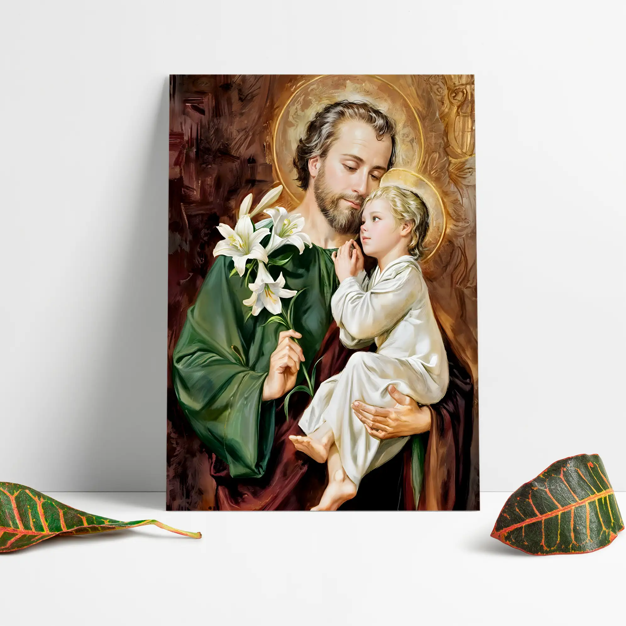 Cuadro Decorativo Religioso San Jose E1 40x30 MDF