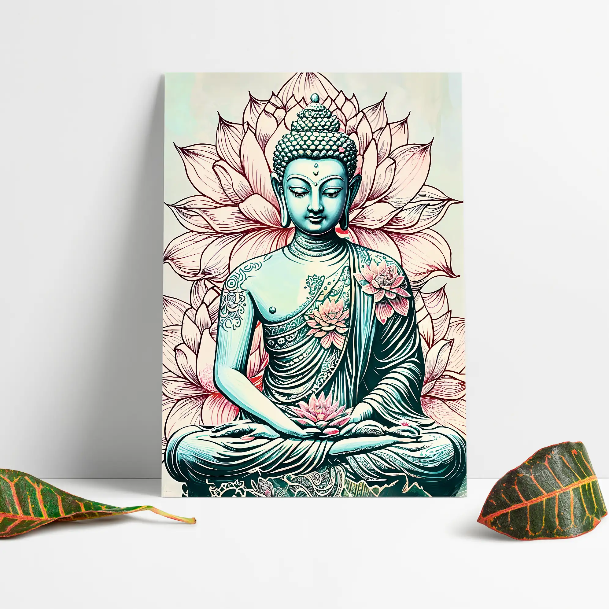 Cuadro Decorativo Espiritual Buda E5 40x30 MDF