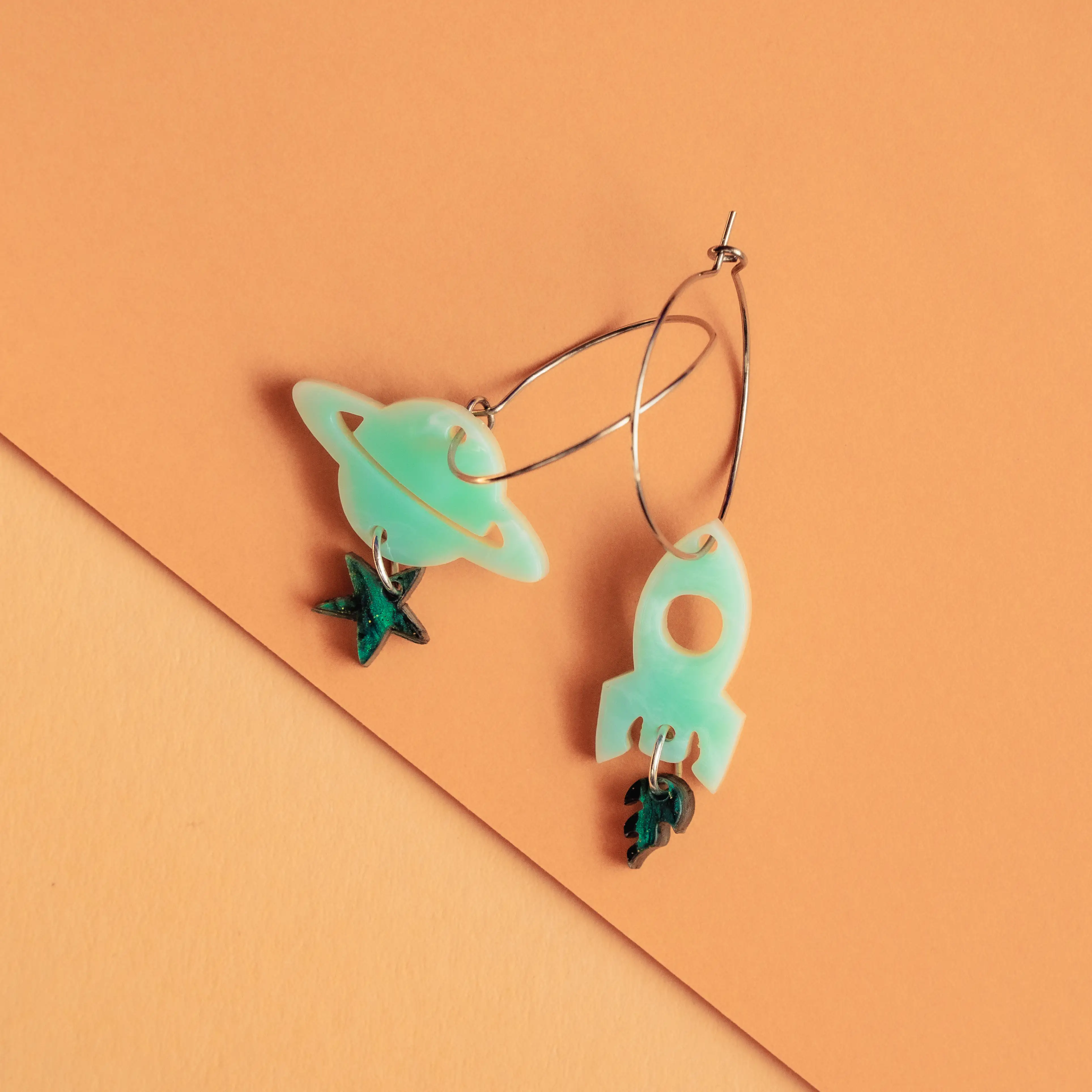 Pendientes Aro Galaxia - Imagen 2