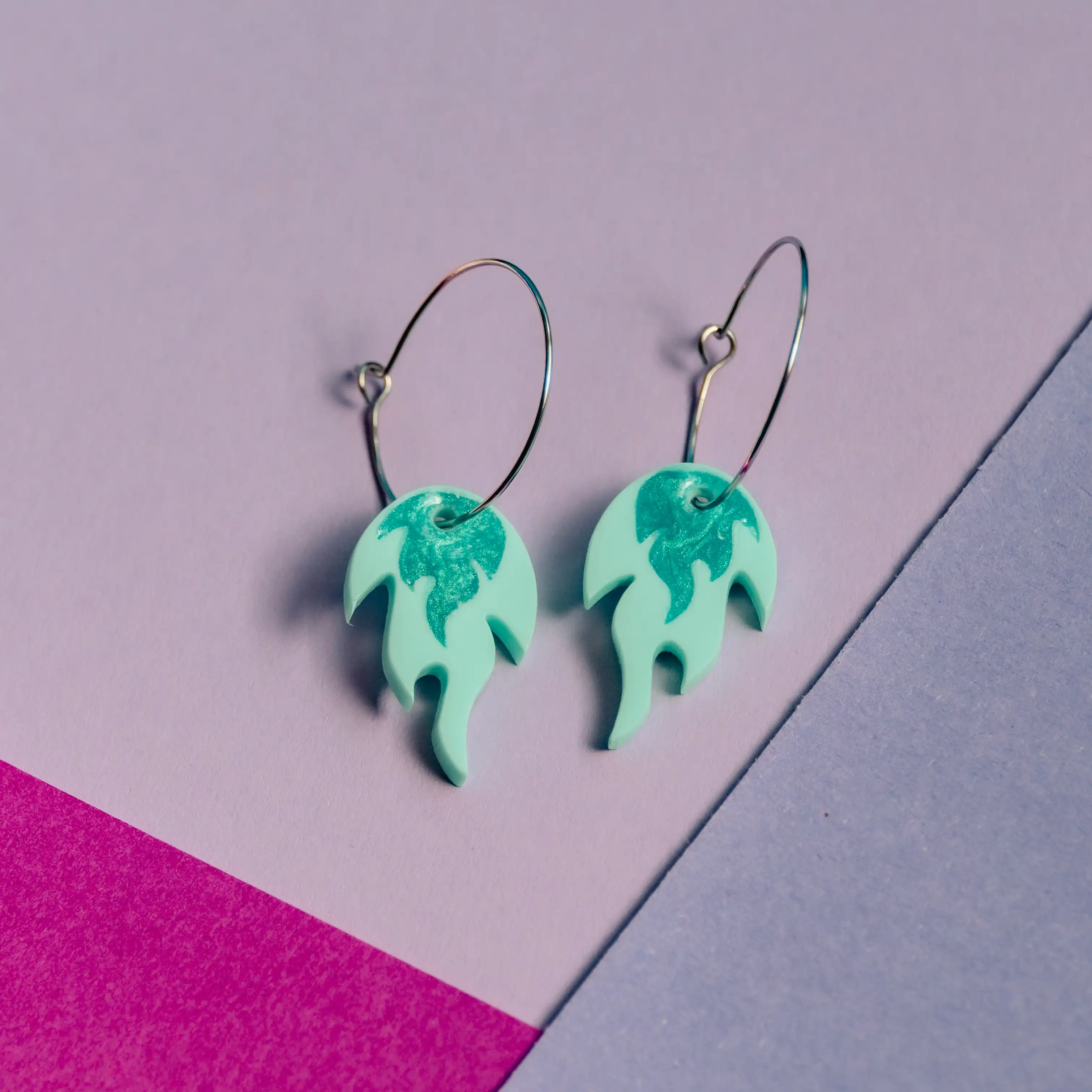 Pendientes Aro Puro Fuego - Imagen 2
