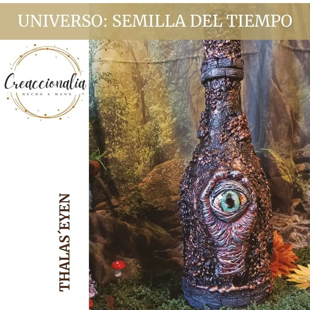 Botella decorada THALAS´EYED