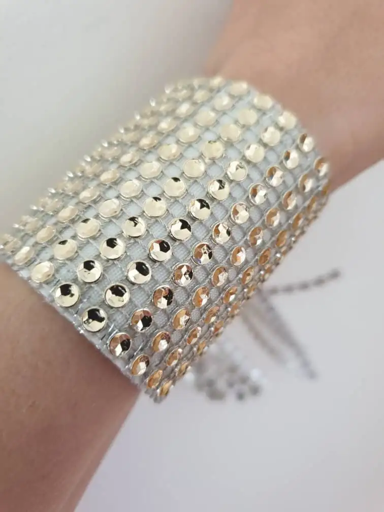 Pulsera de diamantes de imitación