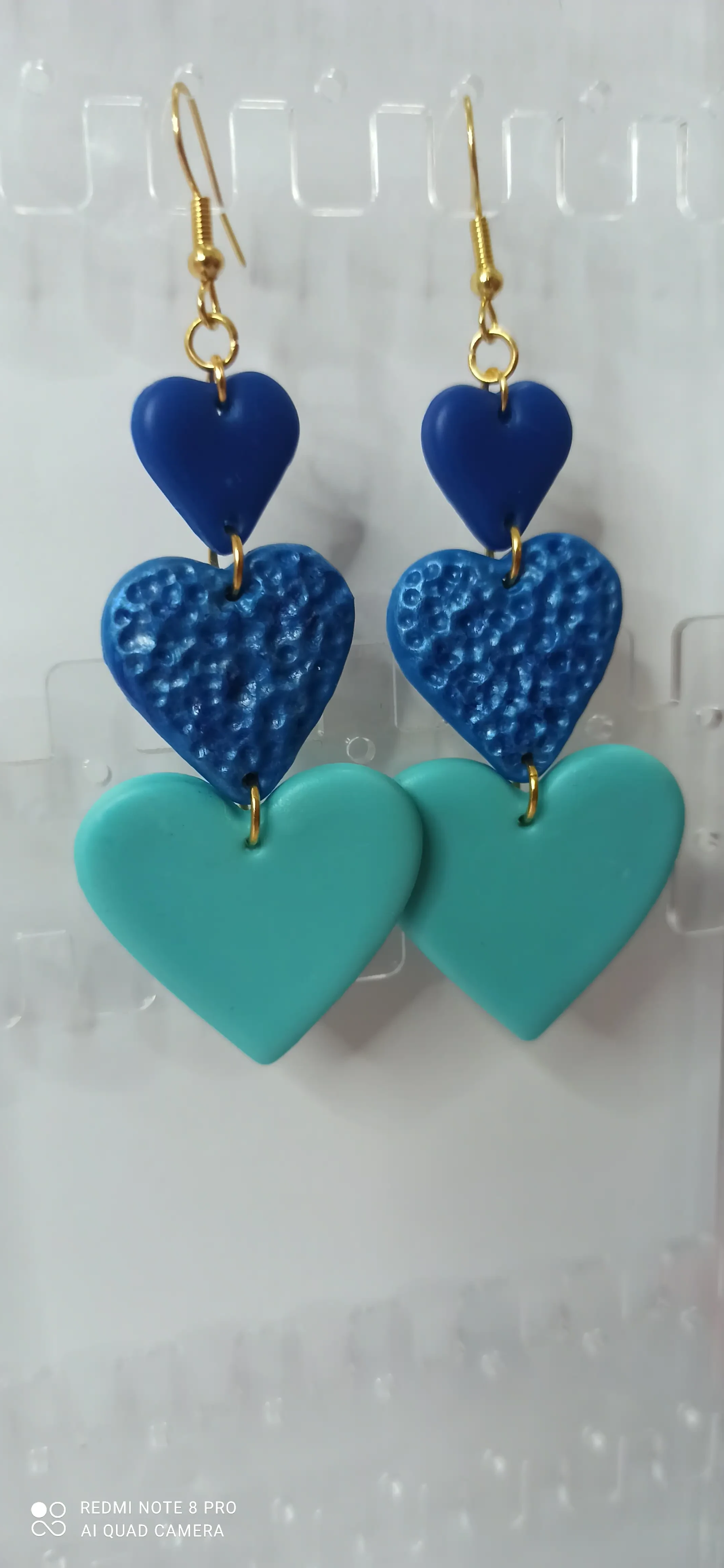 Pendientes tres de corazón - Imagen 2