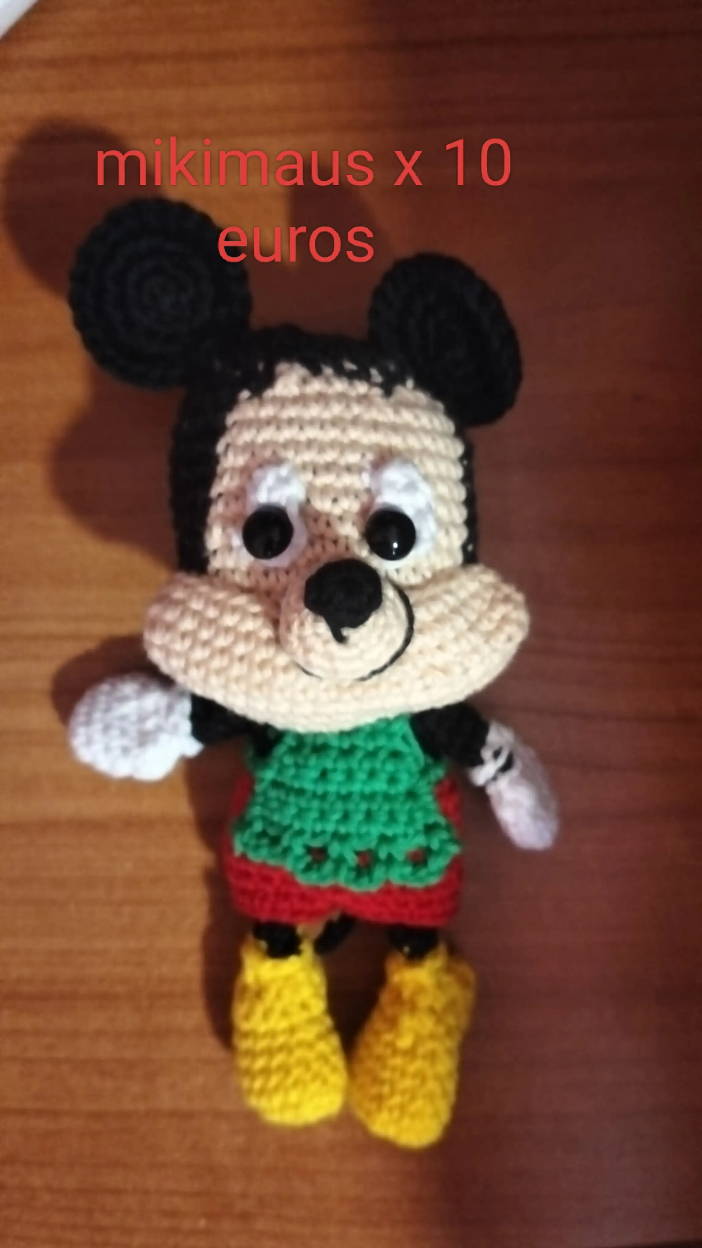 Mickey Amigurumi Hecho a Mano
