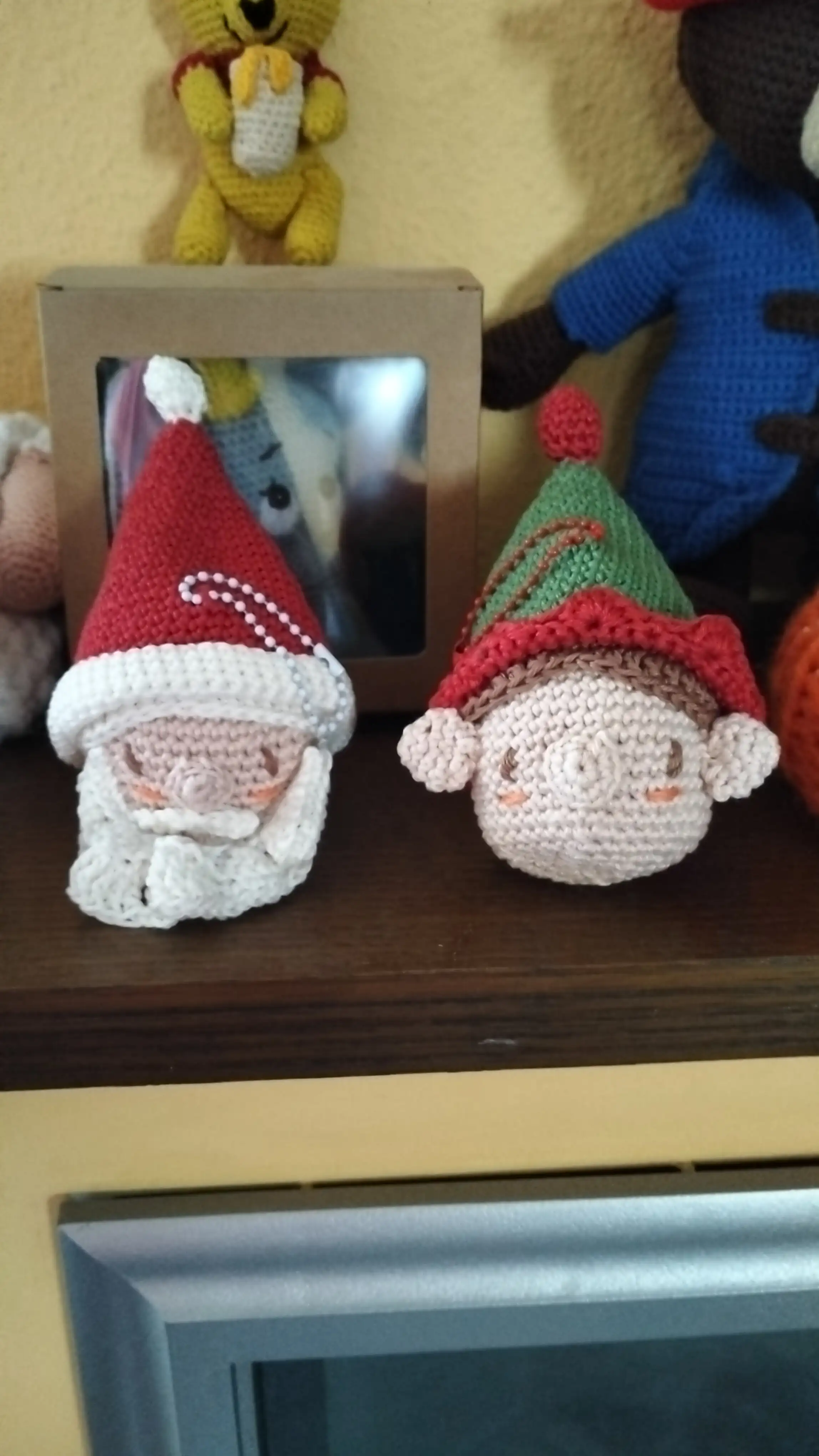 Bolas de Navidad Amigurumi