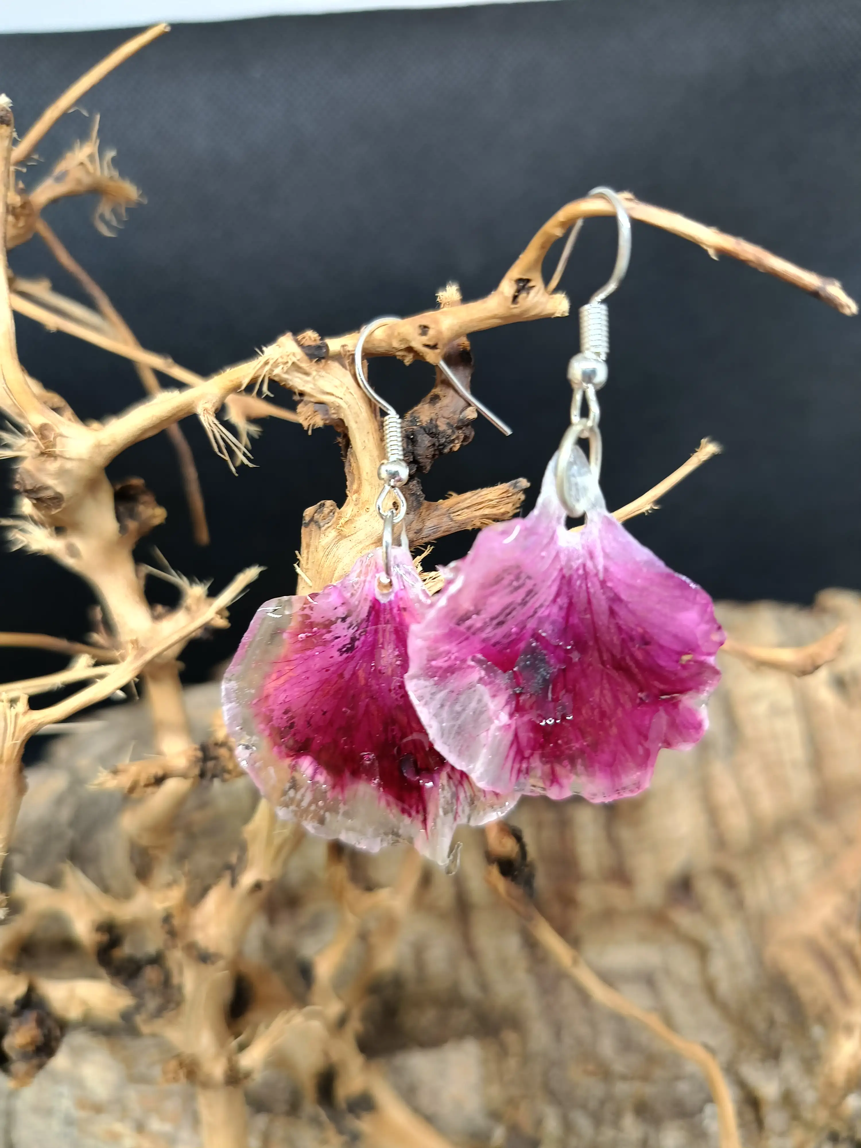 Pendientes resina