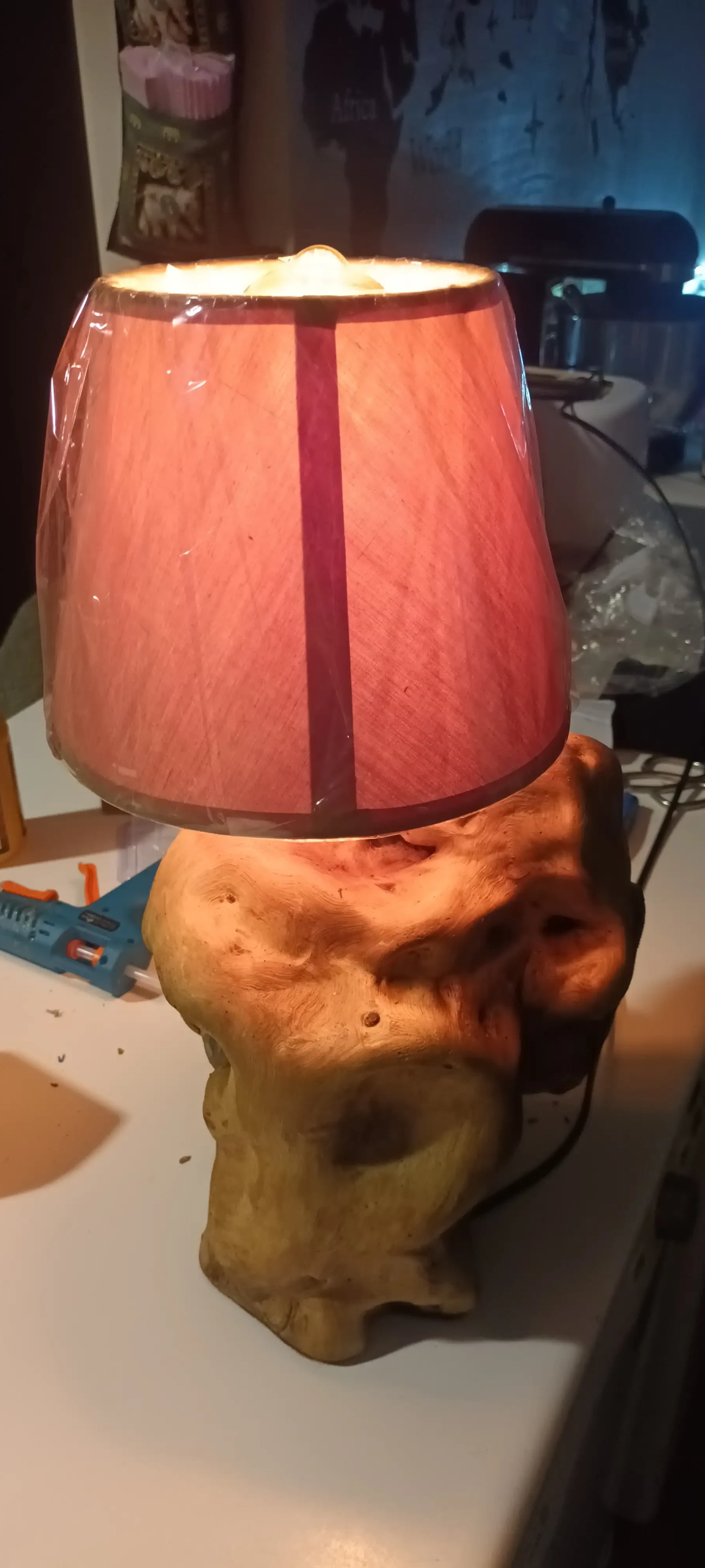 Lámpara madera