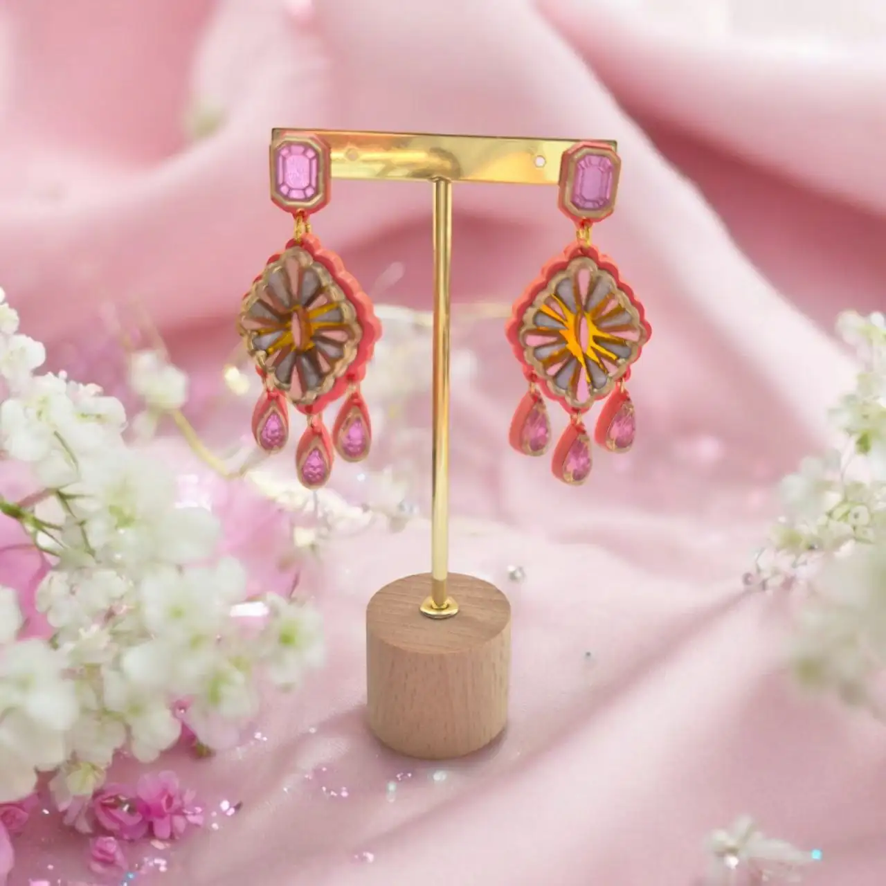 Pendientes metacrilato Roselyn - Imagen 2