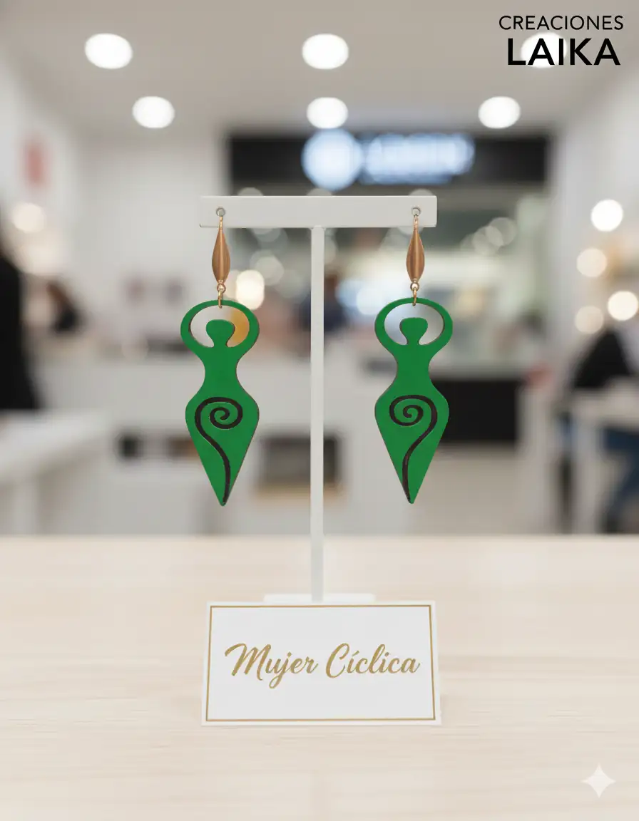 Pendientes mujer cíclica - Imagen 2