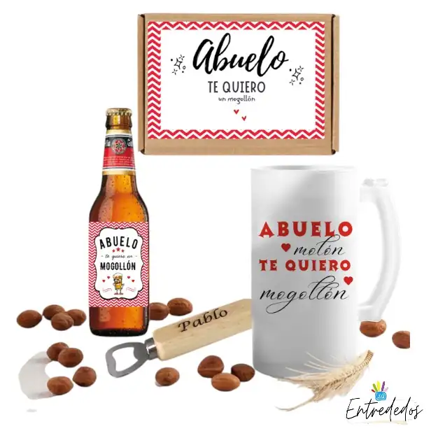 Regalo único personalizado abuelo o abuelo kit cerveza