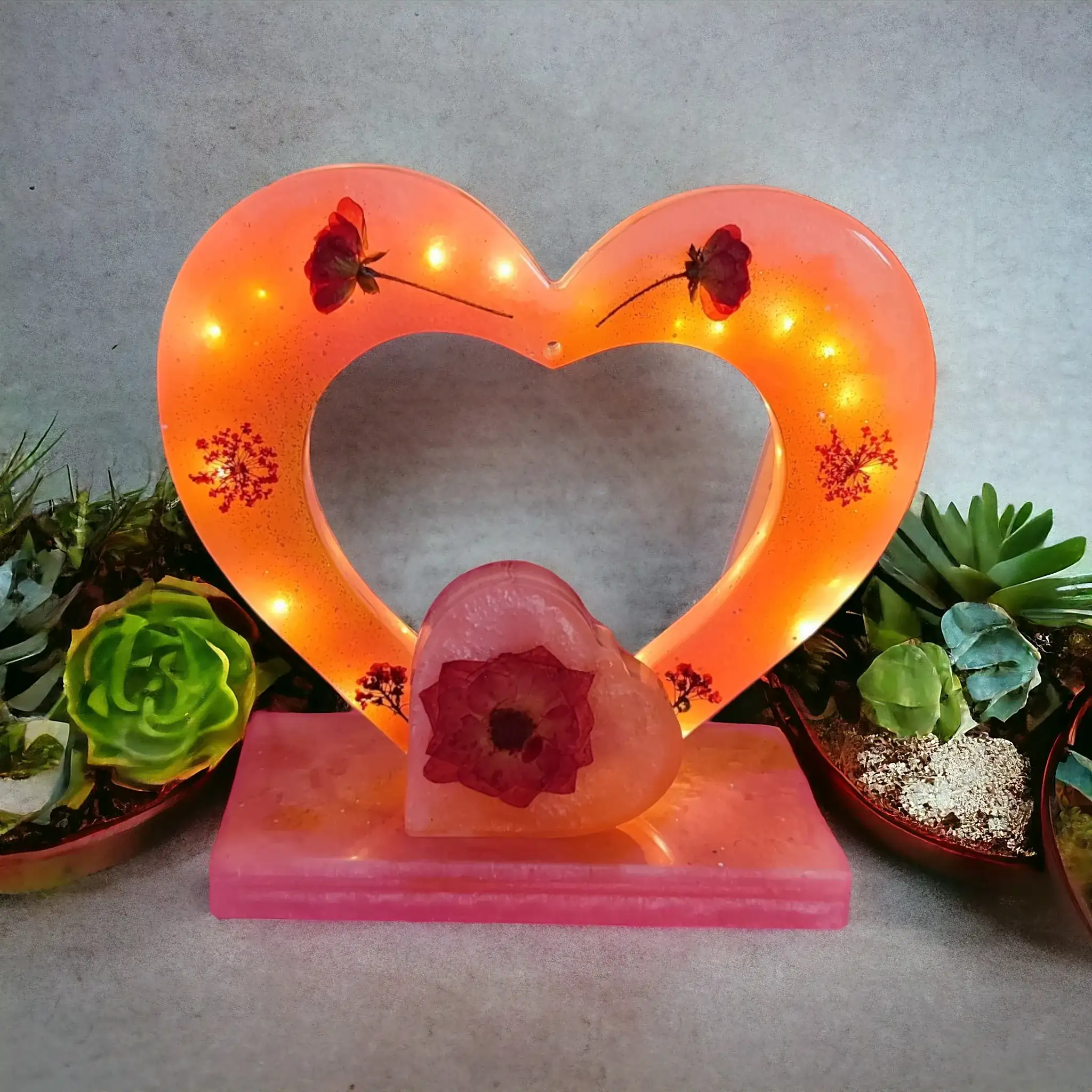 Corazones encapsulados en resina - Imagen 5