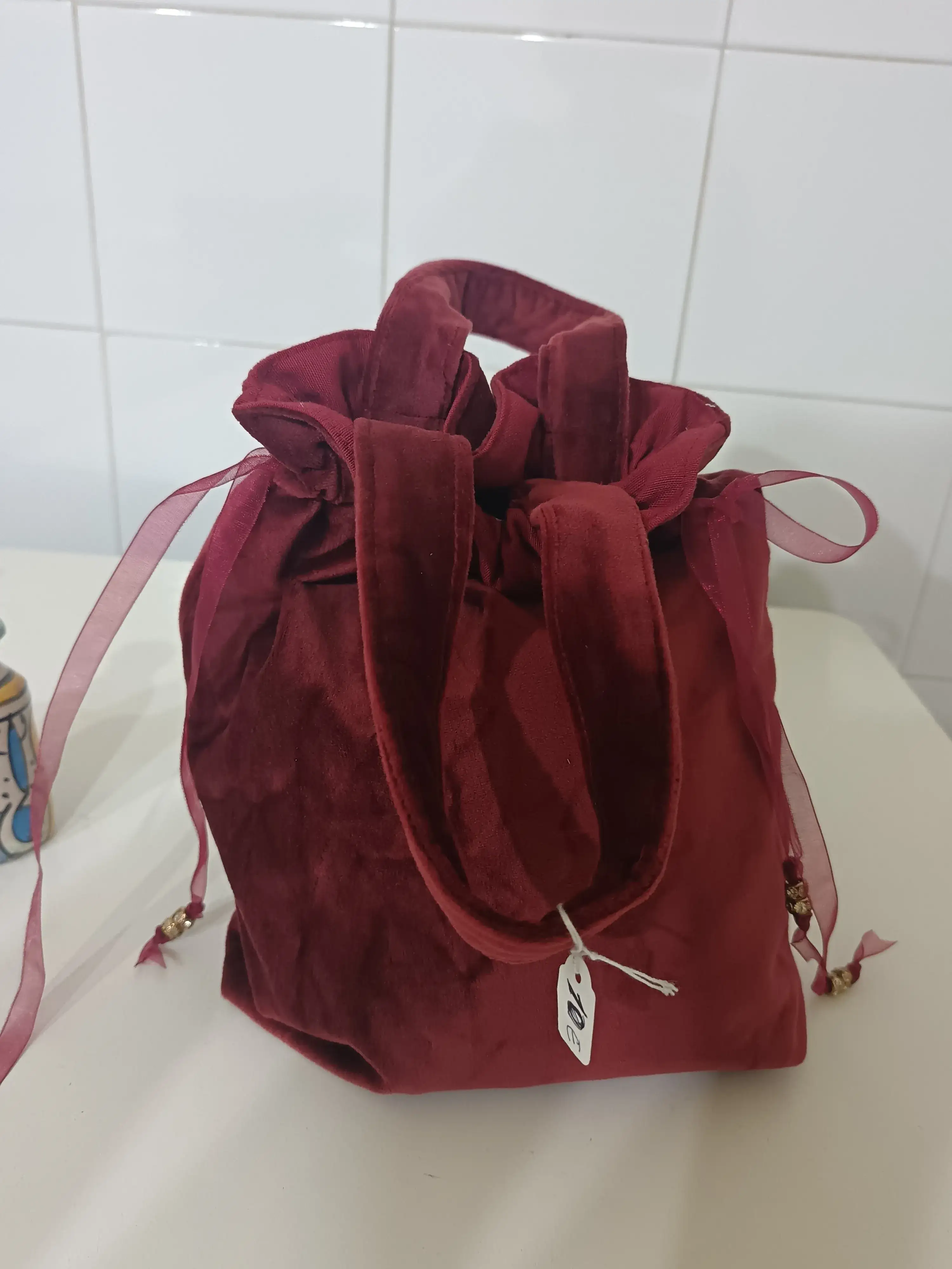 Bolso dama burdeos