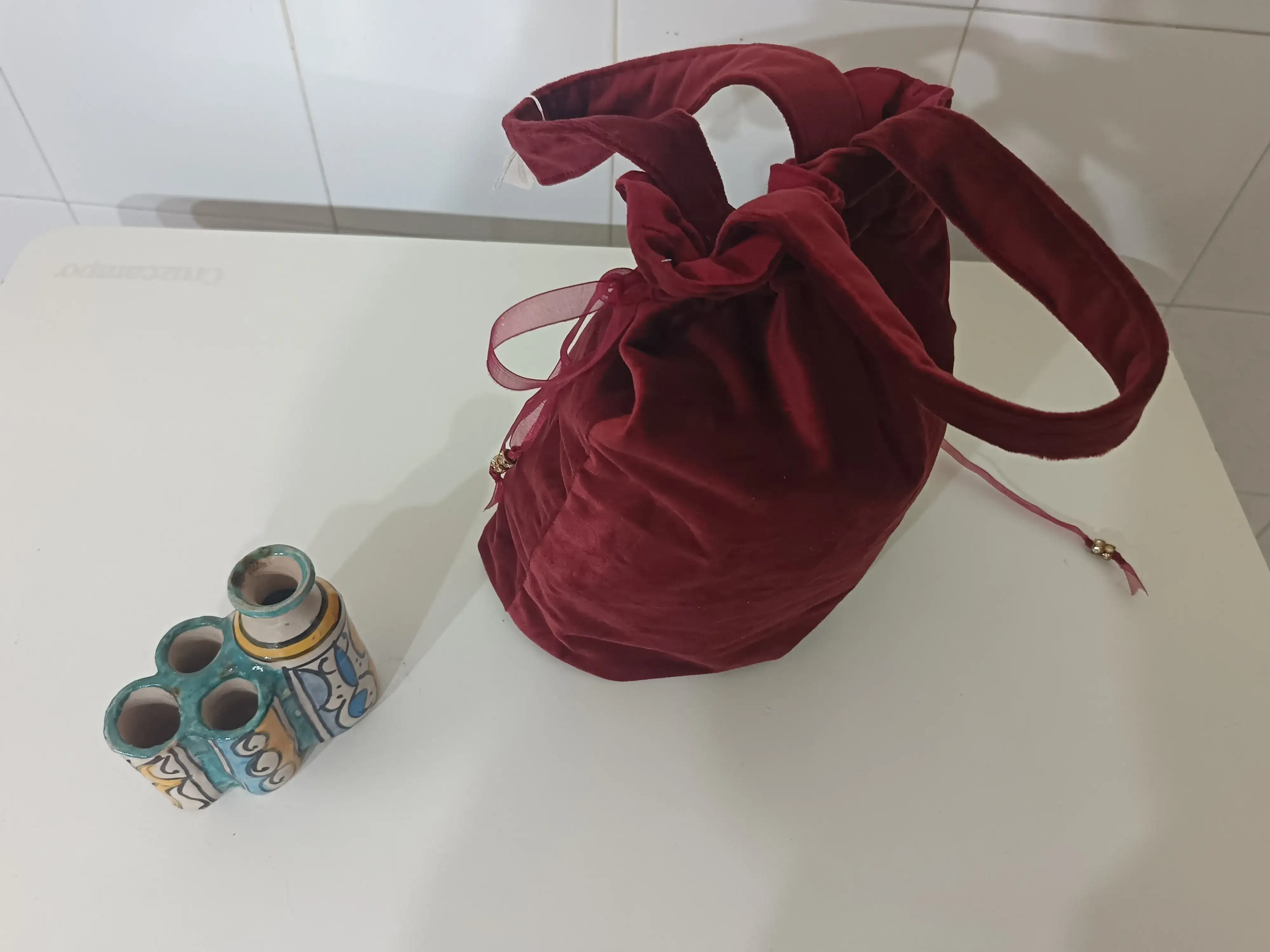 Bolso dama burdeos - Imagen 2