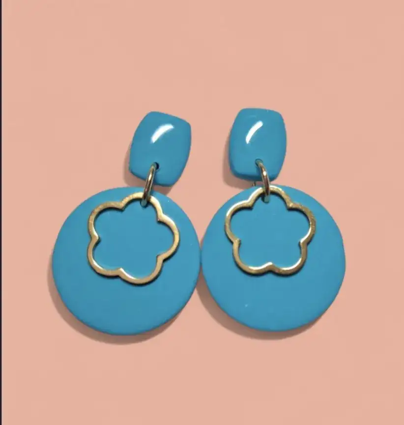 Pendientes Flor dorada