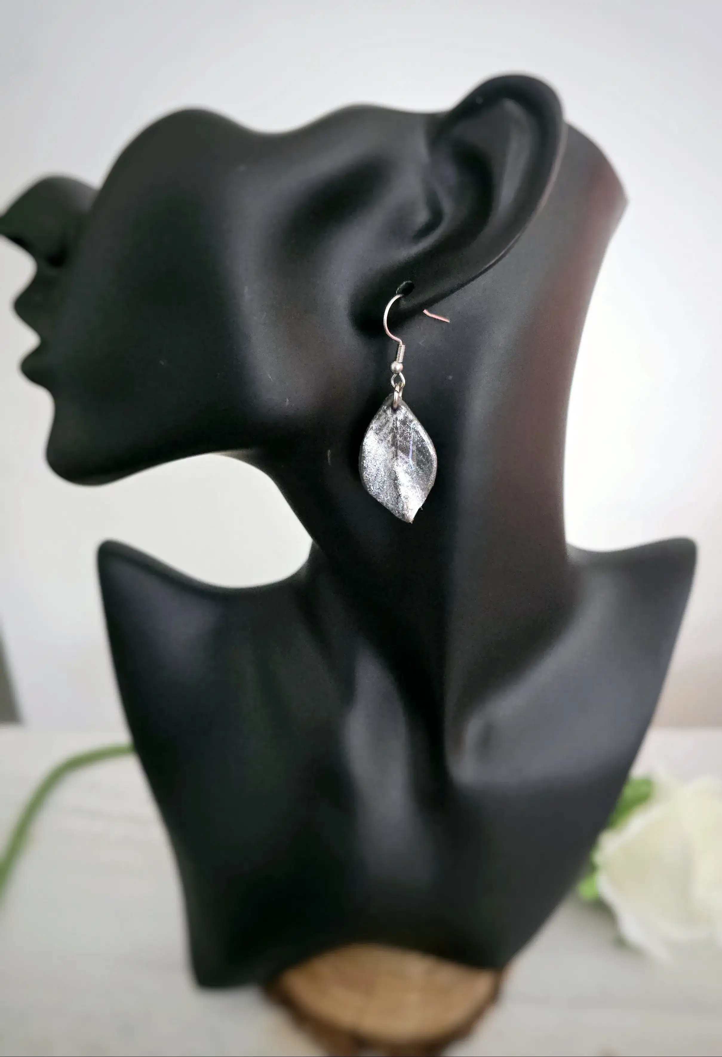 Pendientes plateados