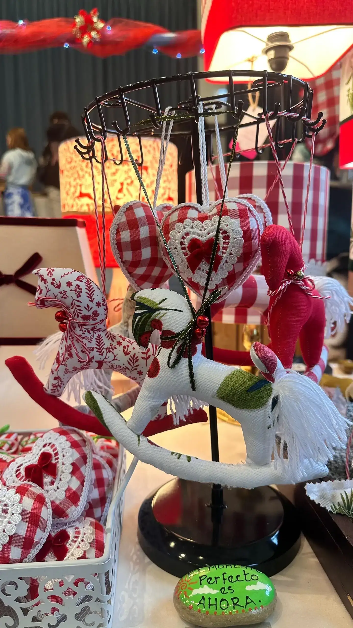Caballito de tela para árbol de Navidad 