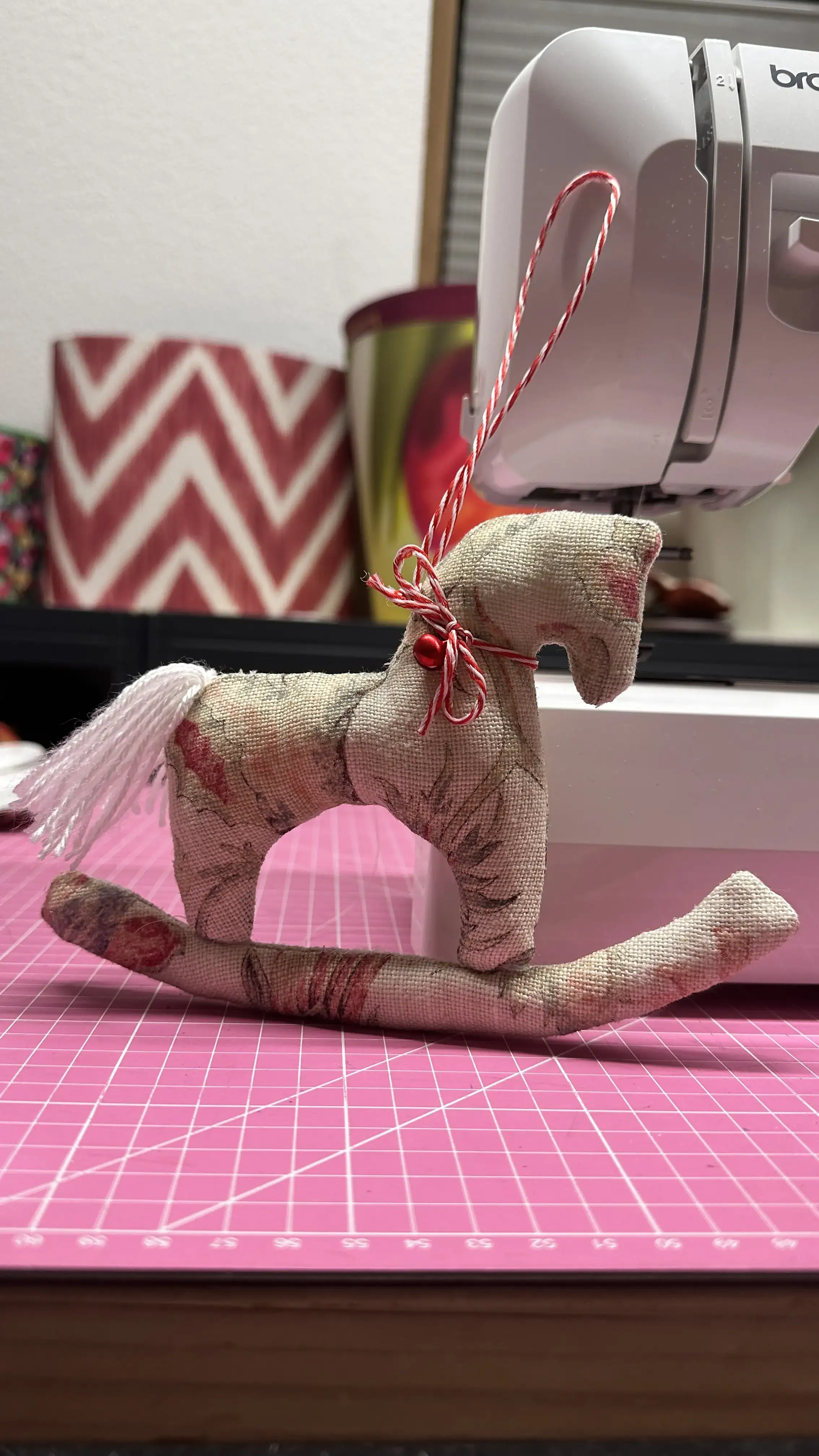 Caballito de tela para árbol de Navidad  - Imagen 5