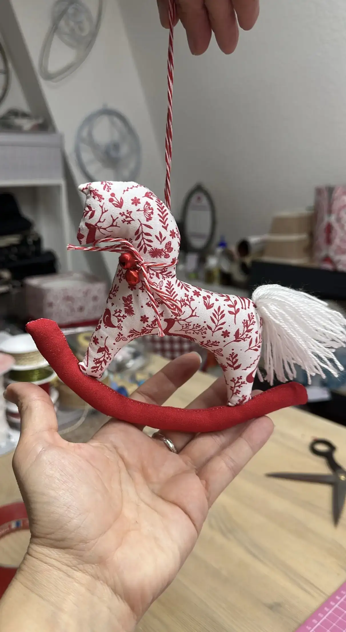 Caballito de tela para árbol de Navidad  - Imagen 4