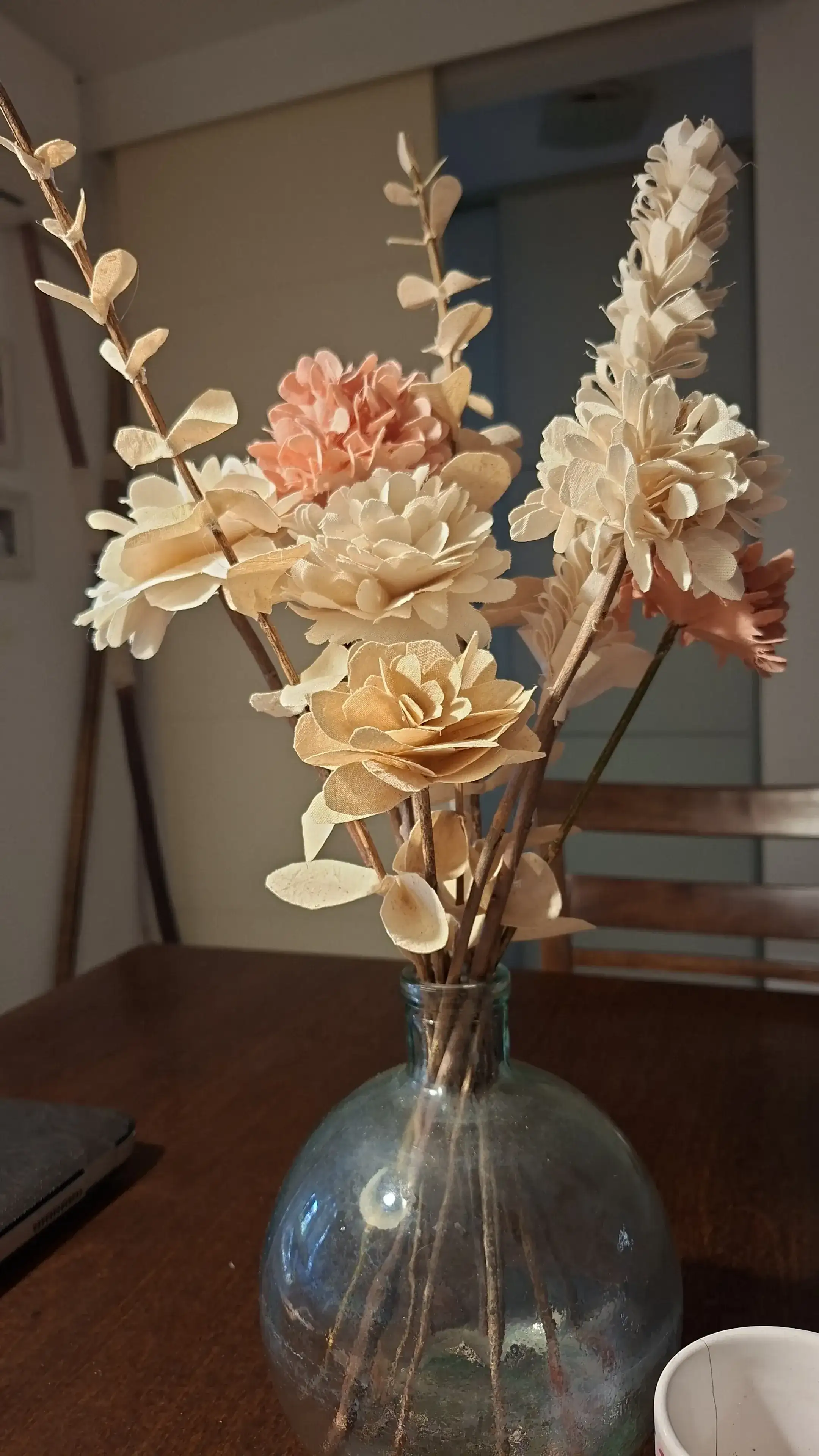 Flores en tela