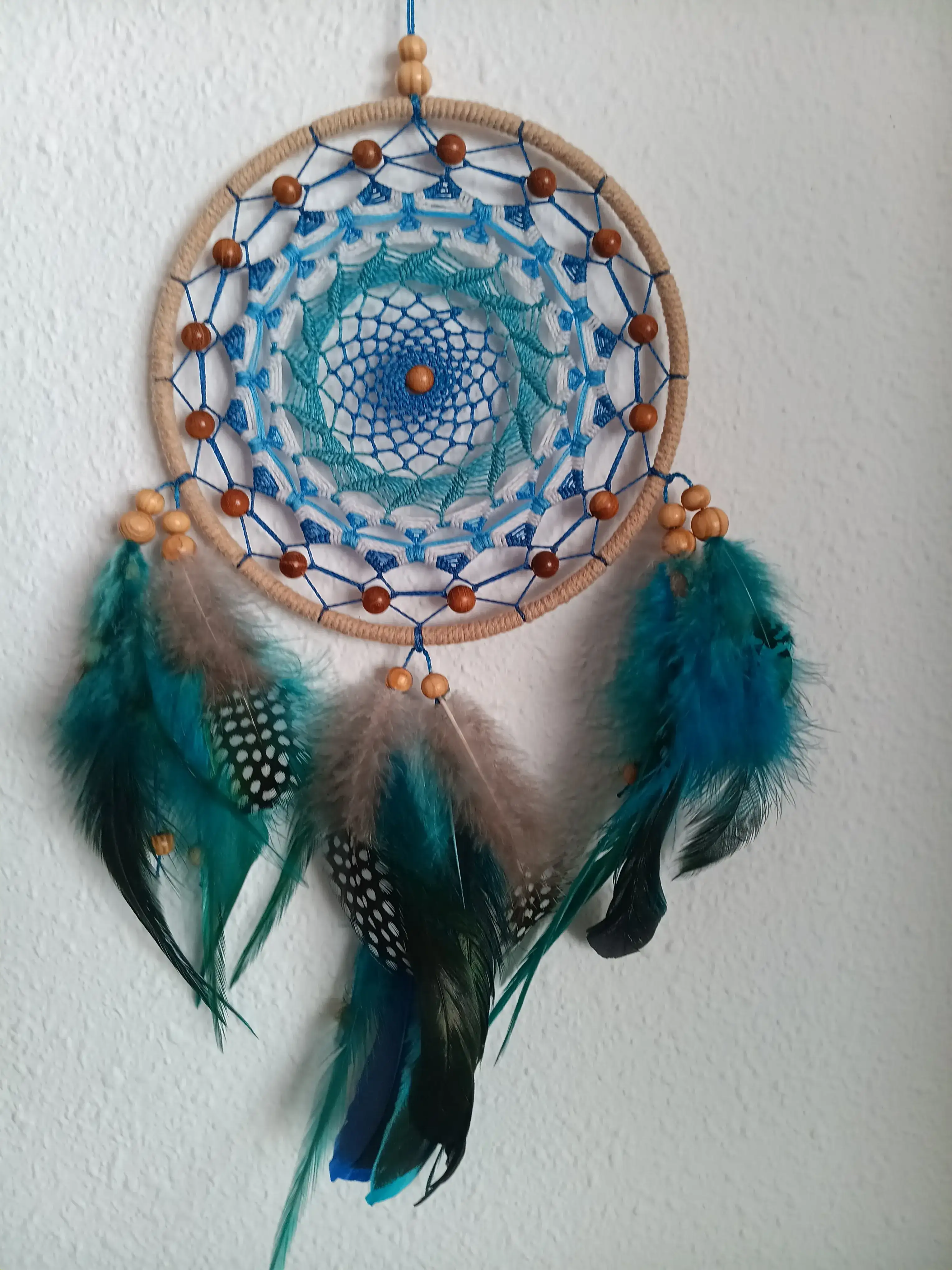 Azul y motitas