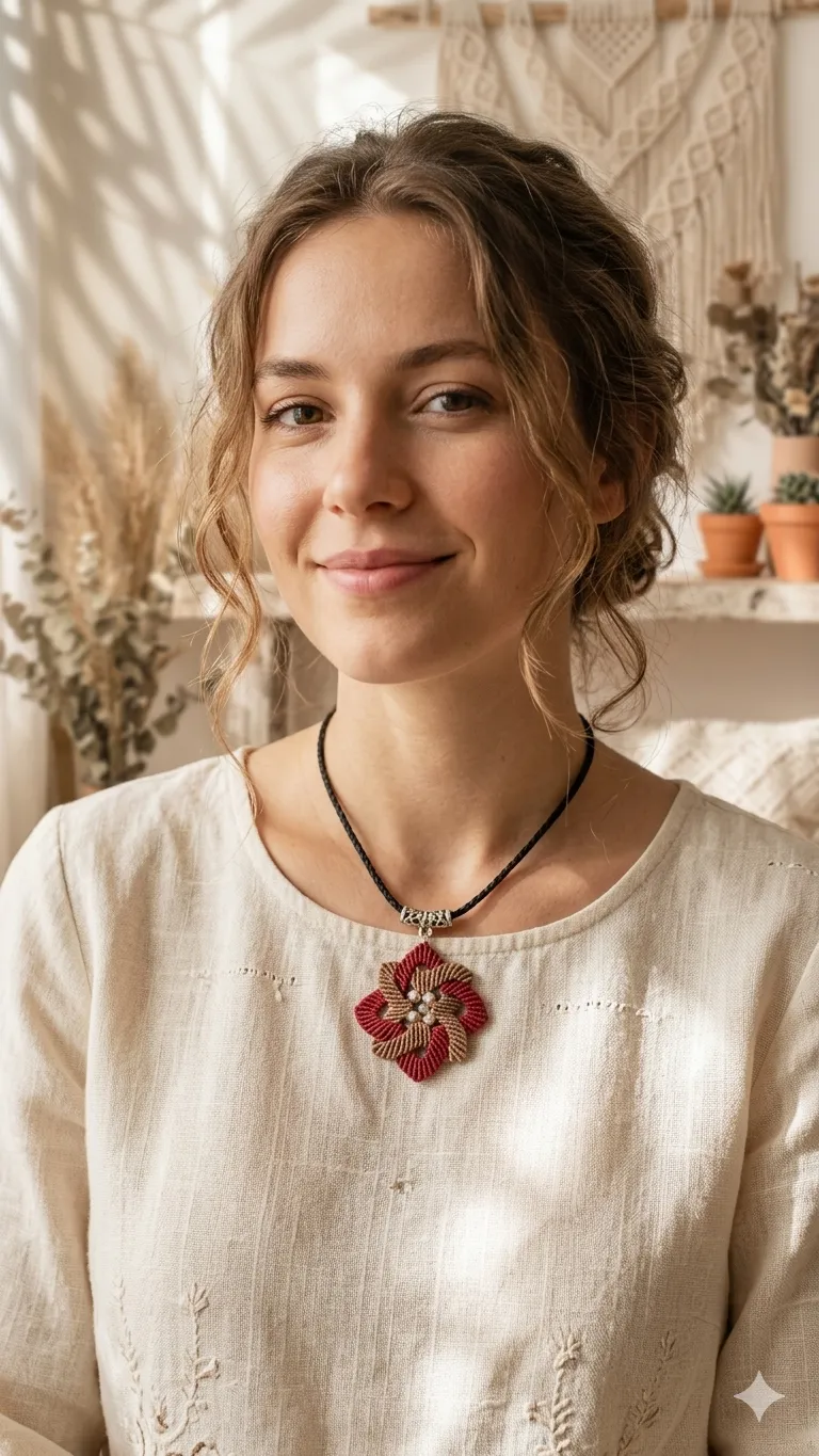 Collar Flor Tribal - Imagen 2