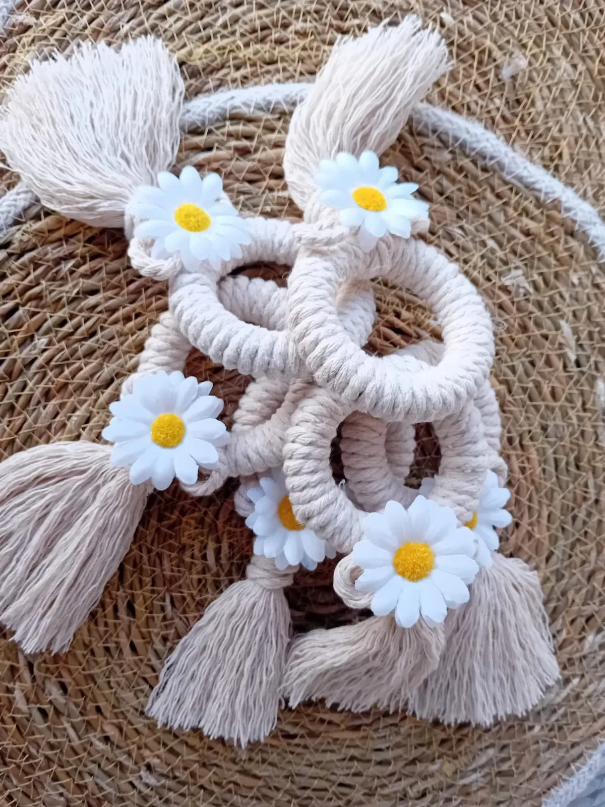Servilleteros flor blanca - Imagen 3