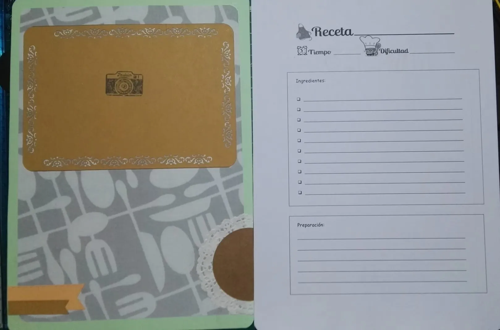 Libreta recetario artesanal - Imagen 3