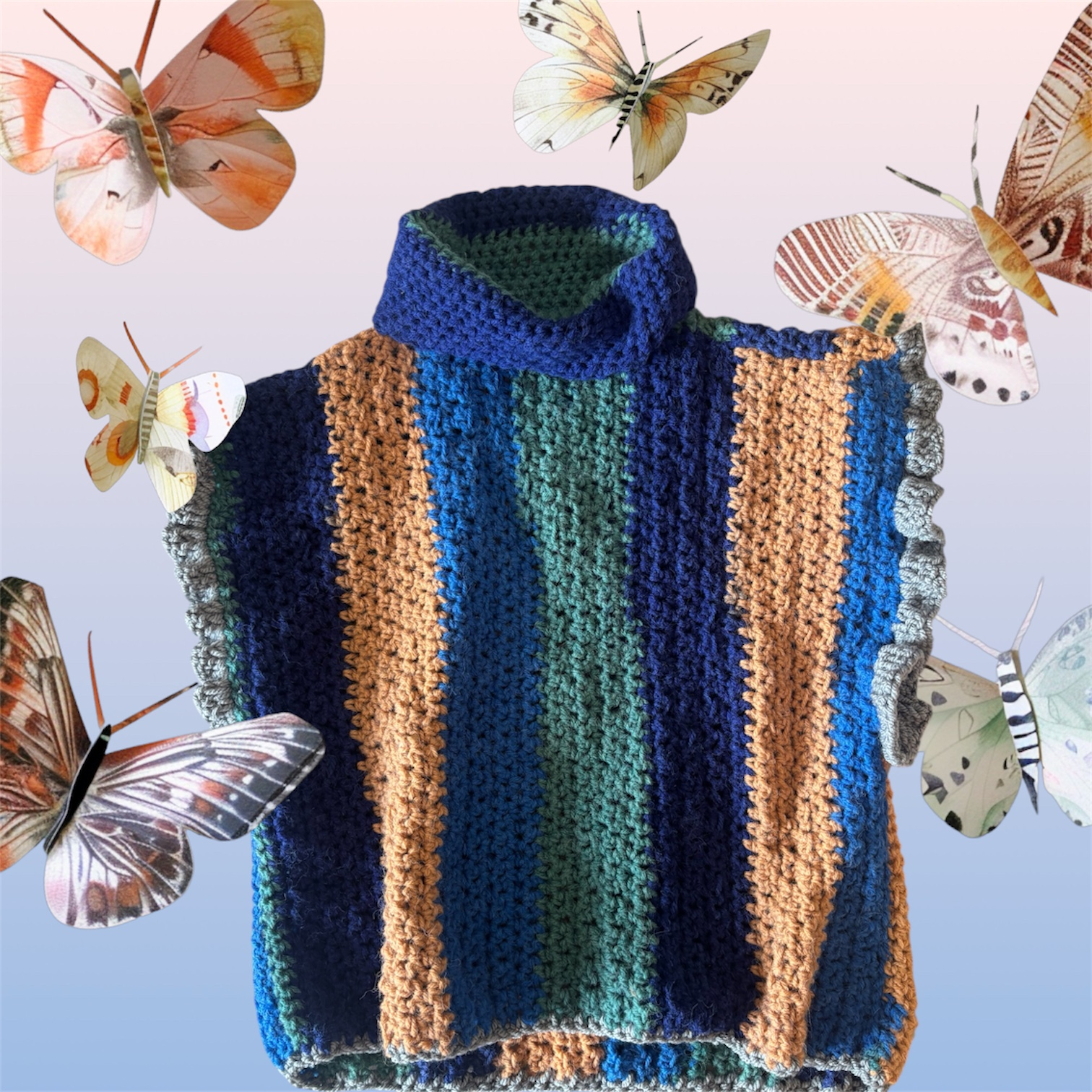 Chaleco lineal de crochet - Imagen 3