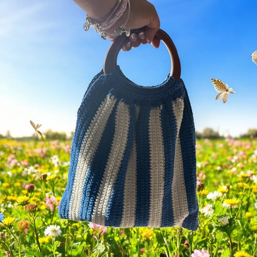 Bolso de mano marino - Imagen 4