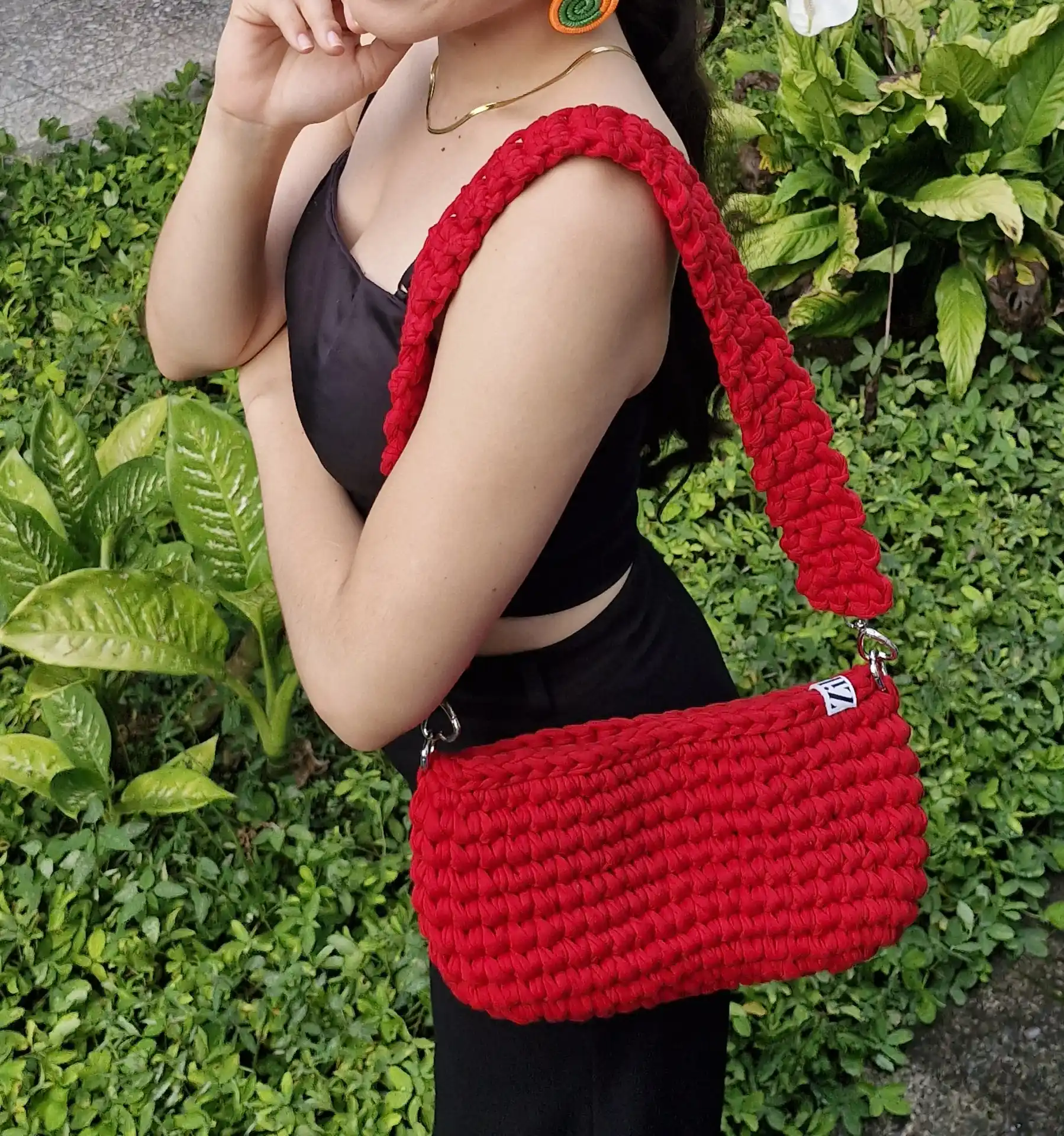 Cartera de correa larga sencilla