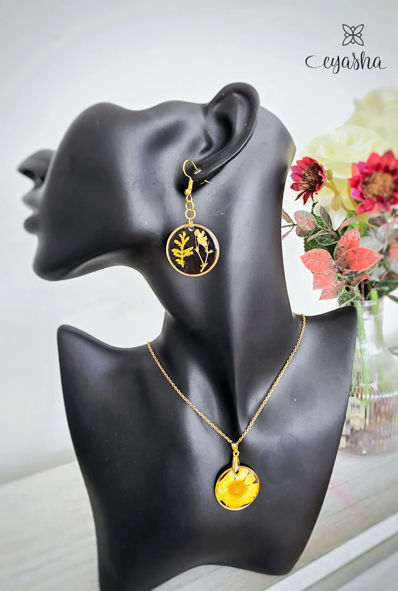 Conjunto botánico artesanal