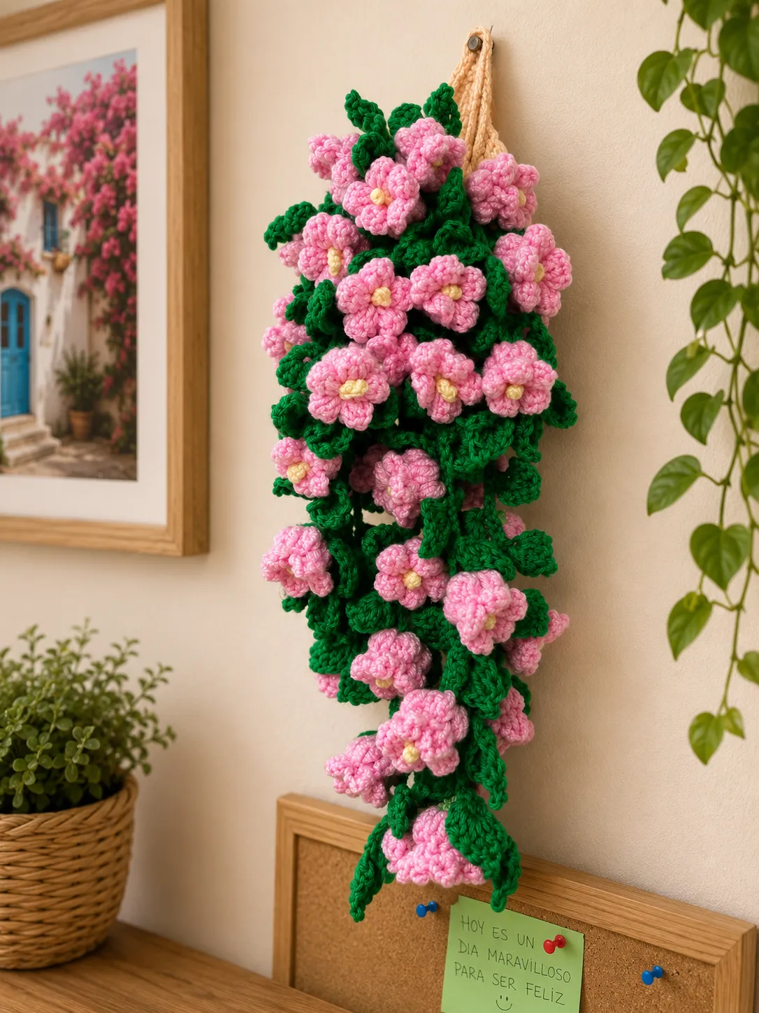 Maceta de flores crochet  - Imagen 2