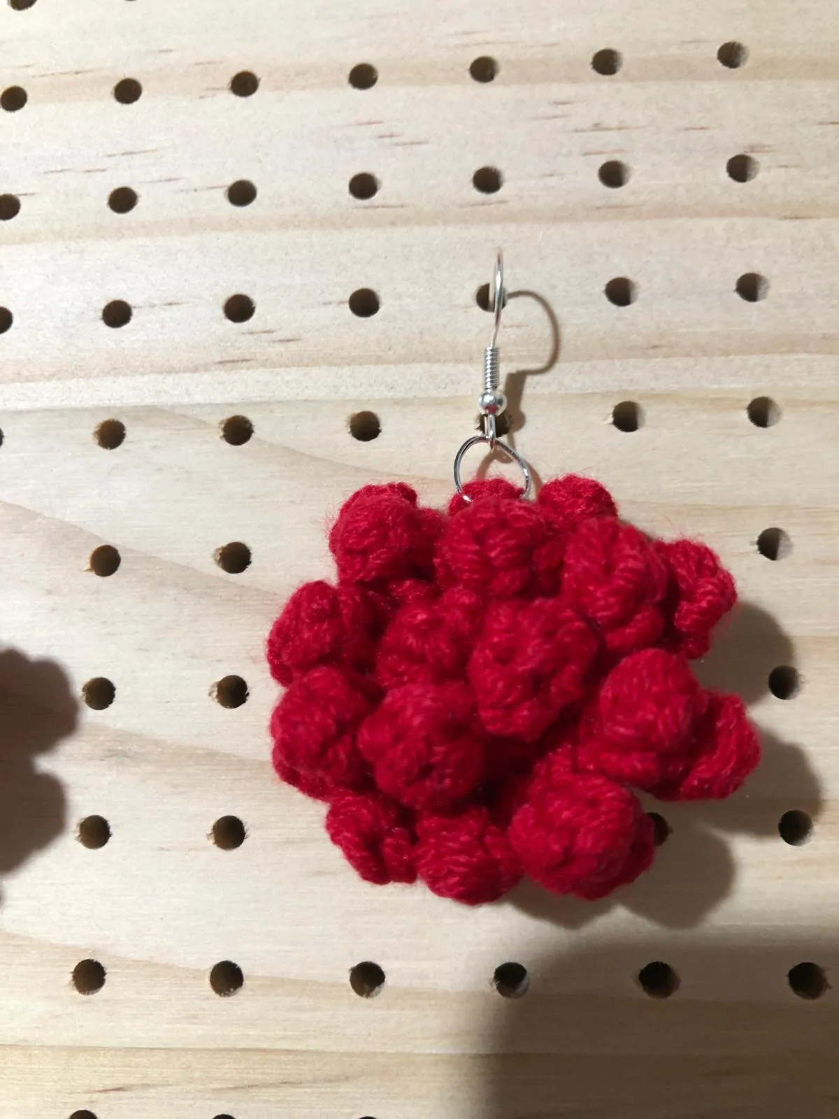Pendientes artesanales a crochet - Imagen 2