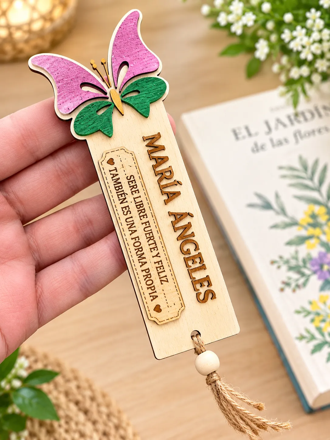 Conjunto de 2 marcapáginas personalizados