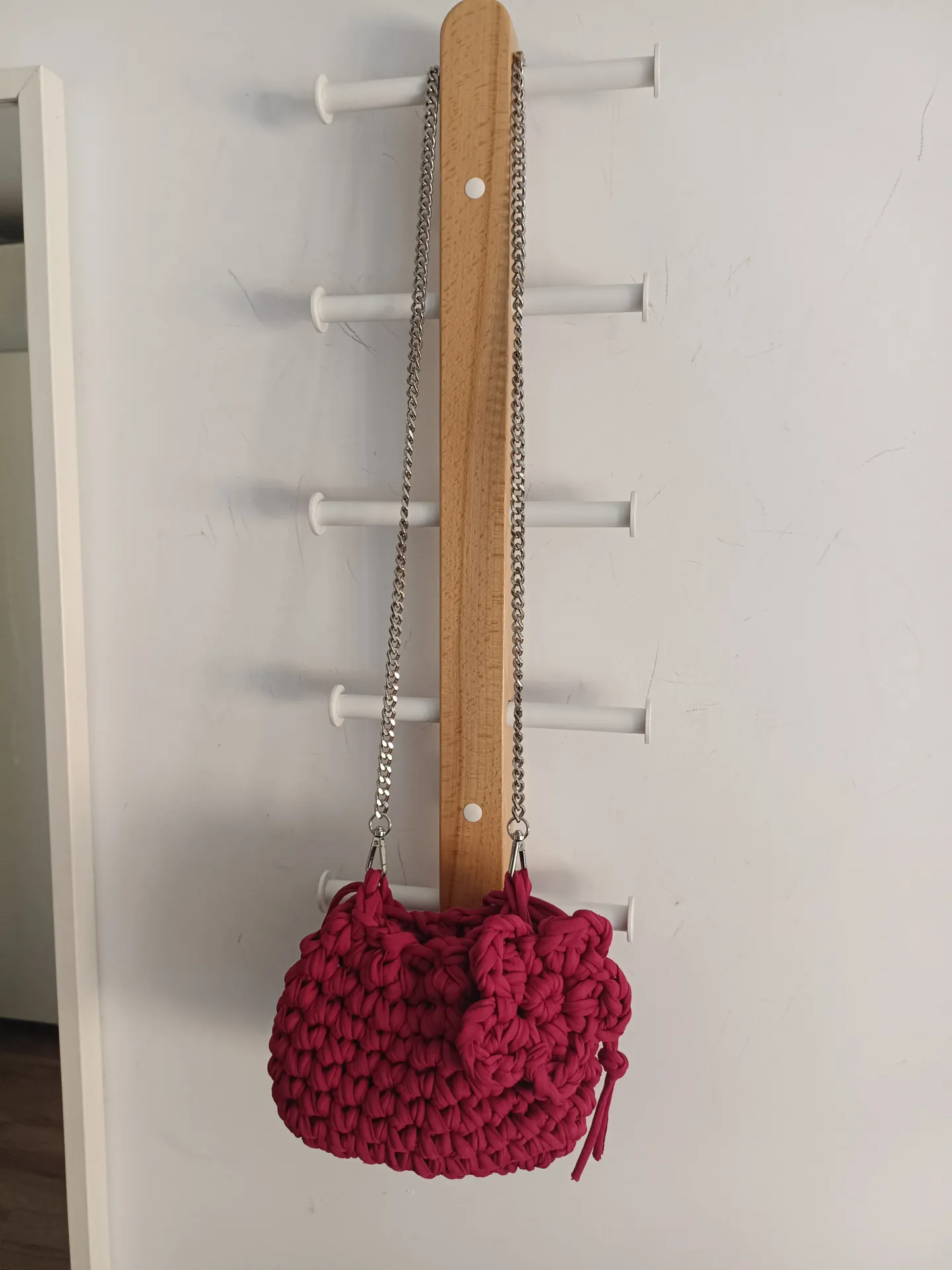 Bolso trapillo granate  - Imagen 3