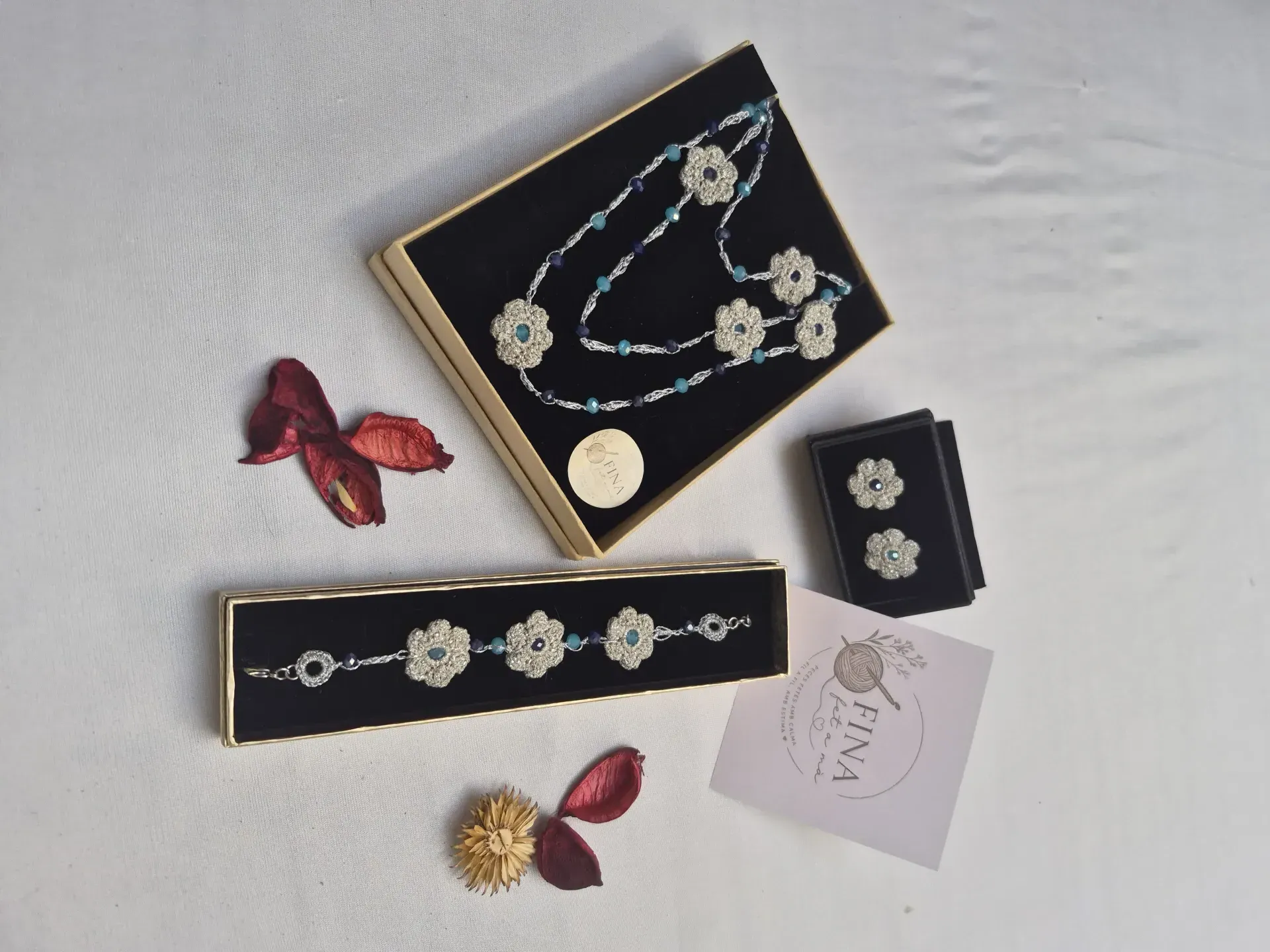 Conjunto collar, pulsera y pendientes FIL D'ESTEL - Imagen 3