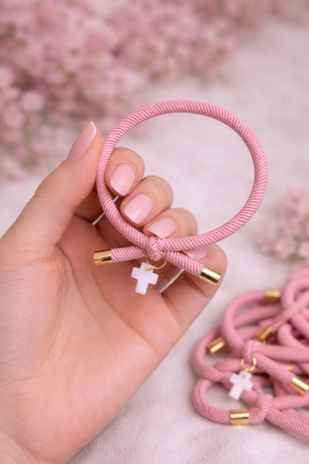 Pulsera Cruz nácar  - Imagen 2