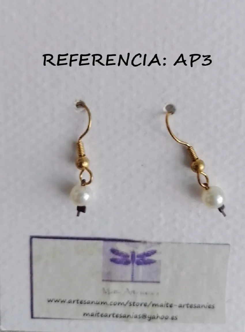Arracades perles referencia AP3