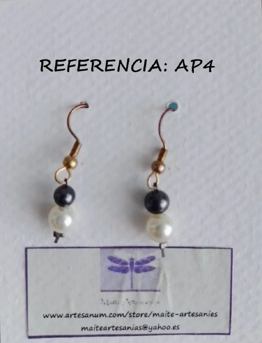 Arracades perles referencia AP4